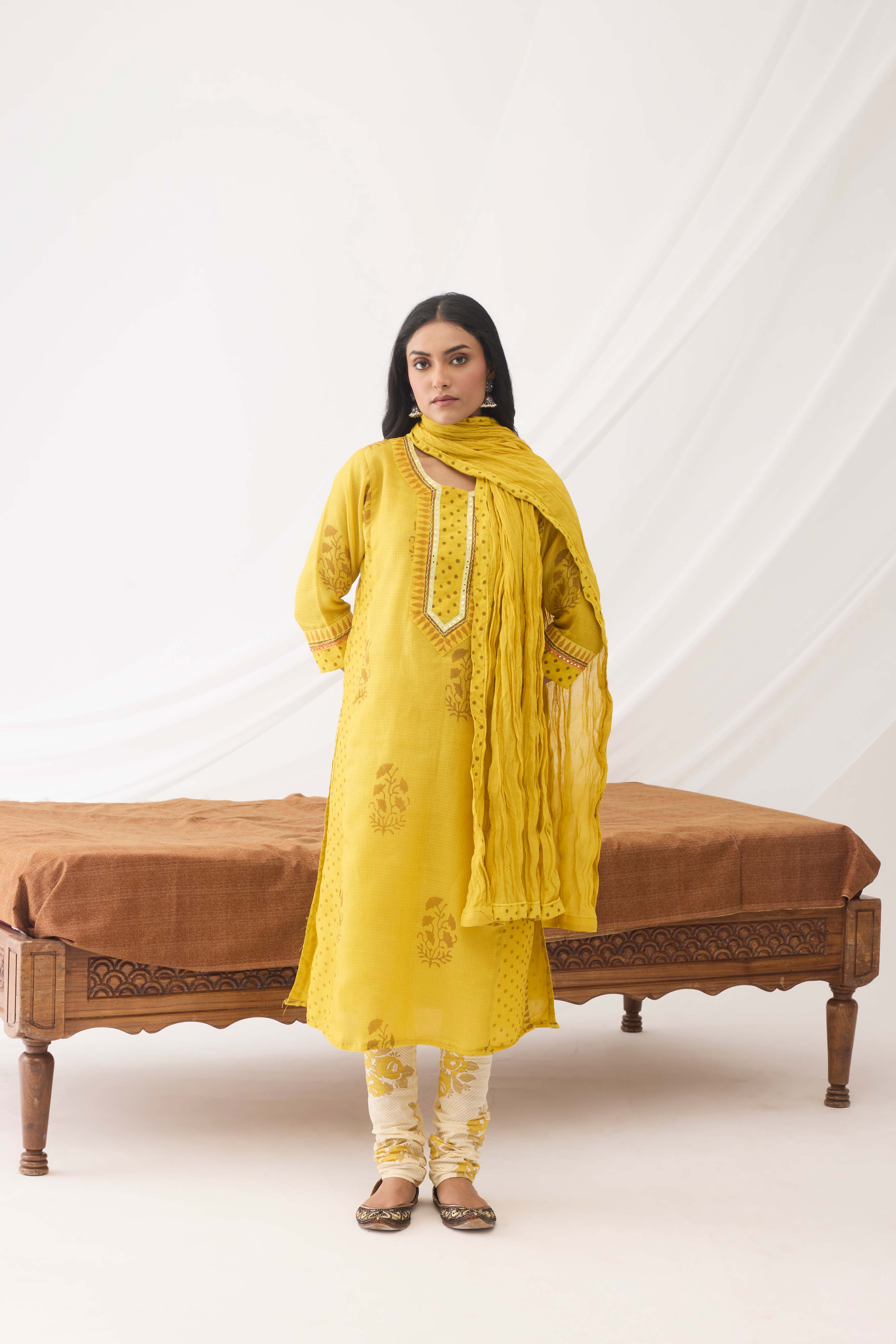 Adya Kurta Yellow (9964094685483)