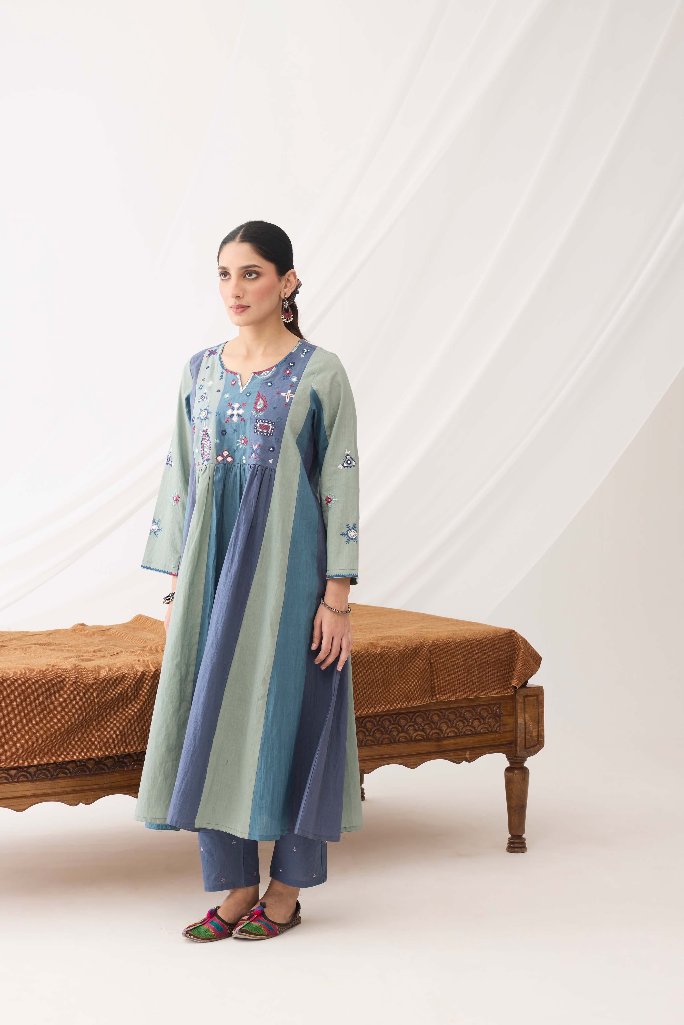 Dreamy Kurta Blue (9962825580843)