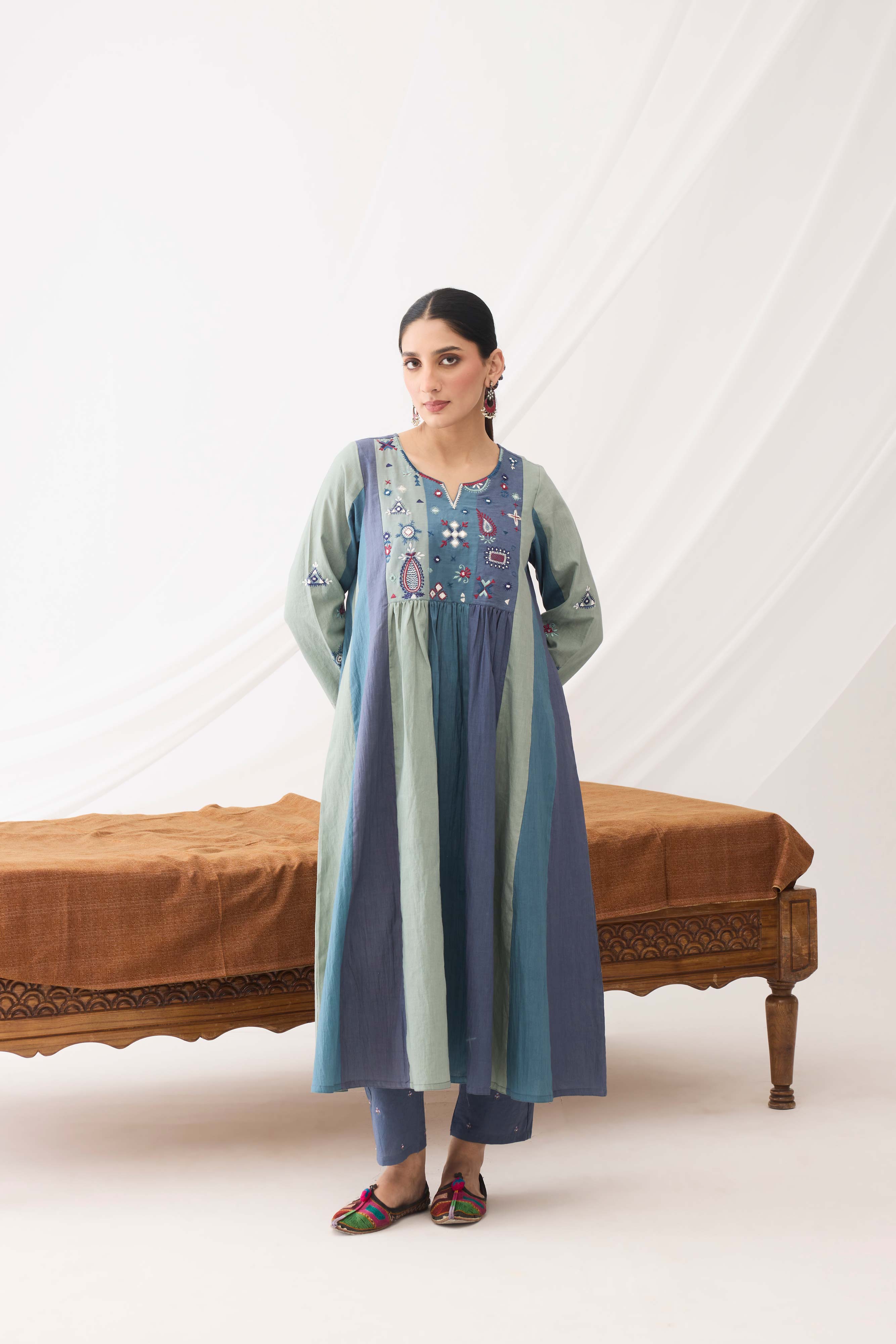 Dreamy Kurta Blue (9962825580843)