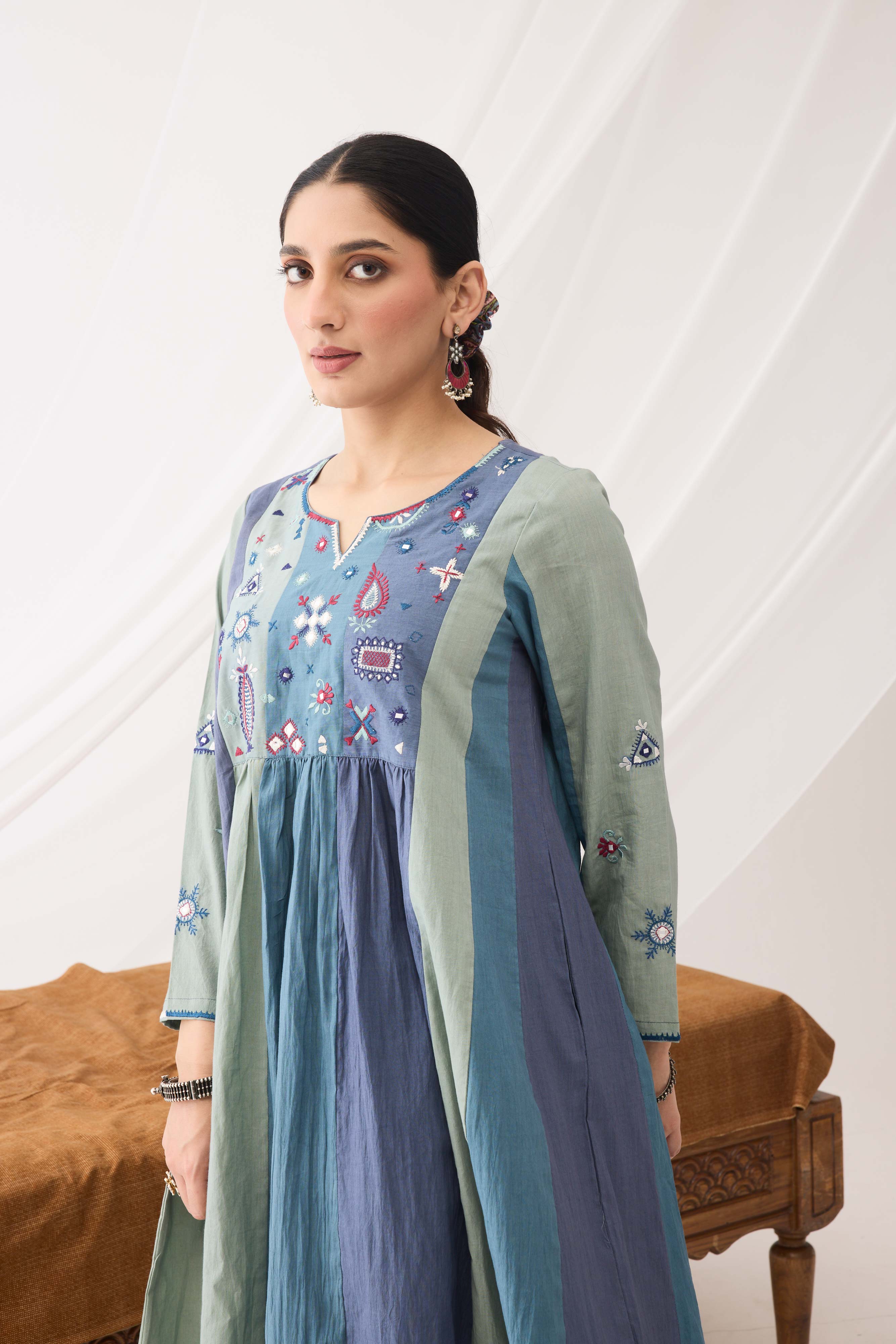 Dreamy Kurta Blue (9962825580843)