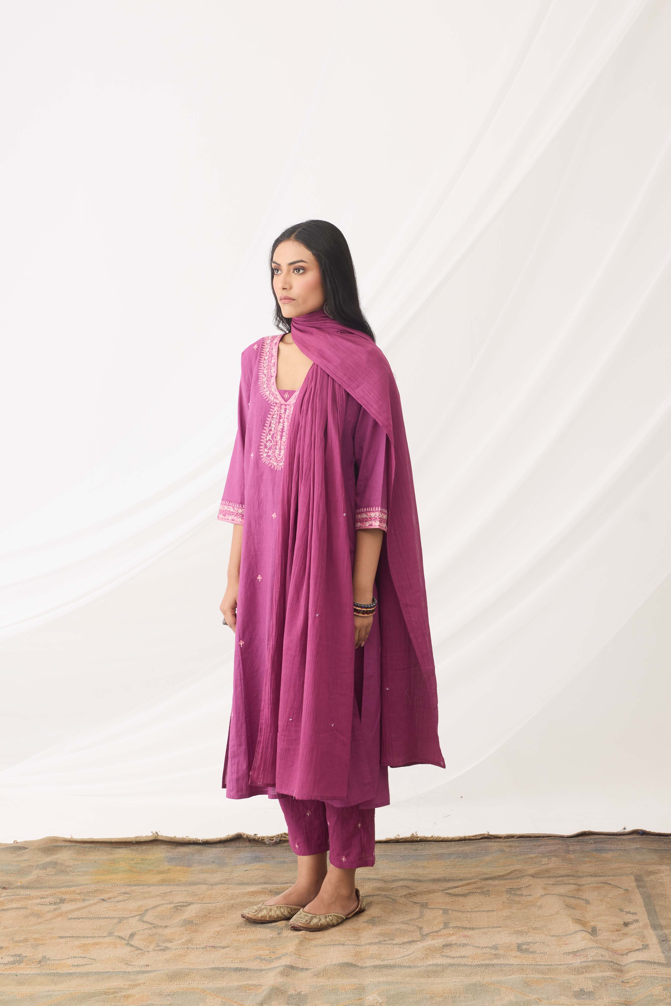 Dienne Dupatta Purple (9963491426603)