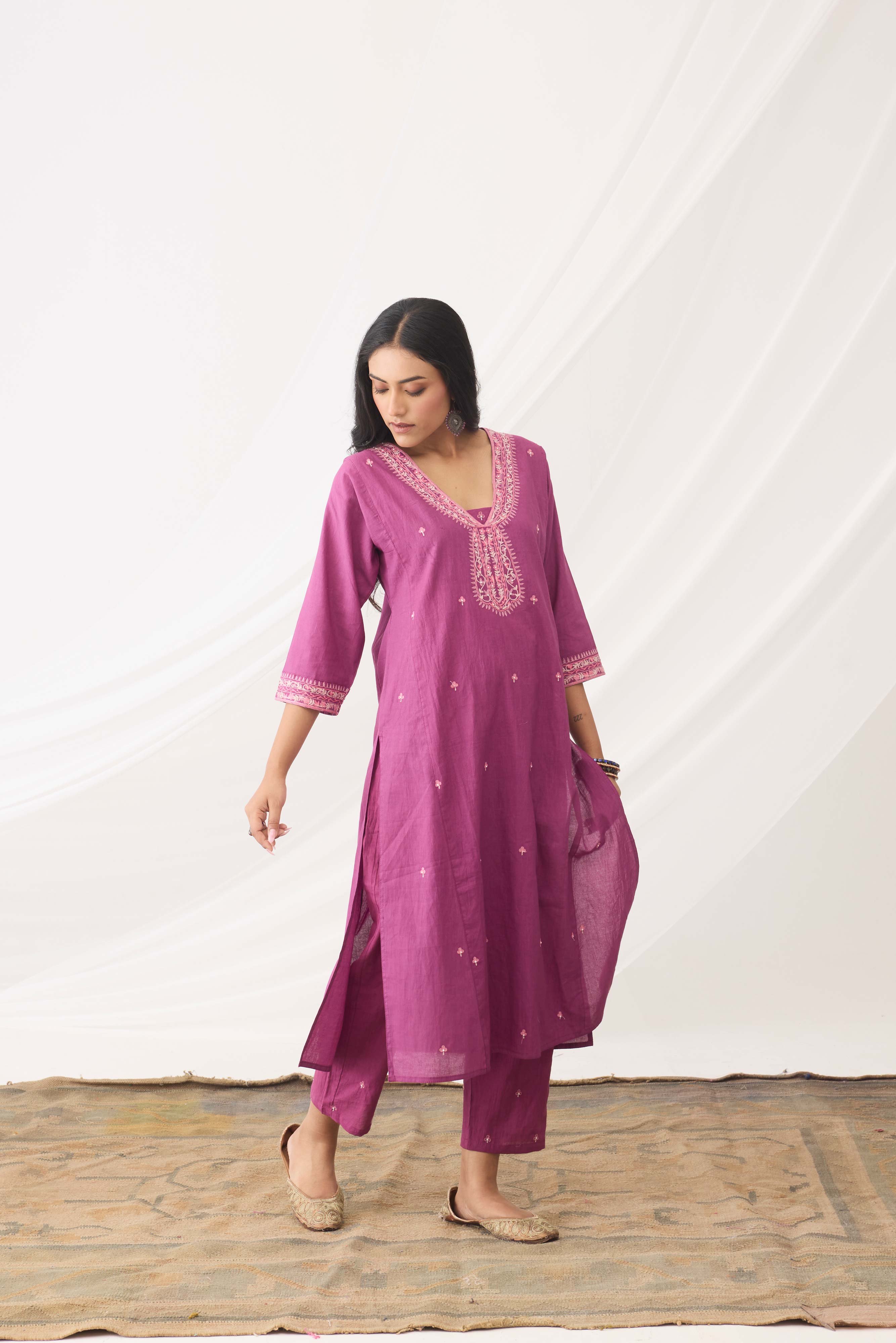 Dienne Kurta Purple (9963488411947)