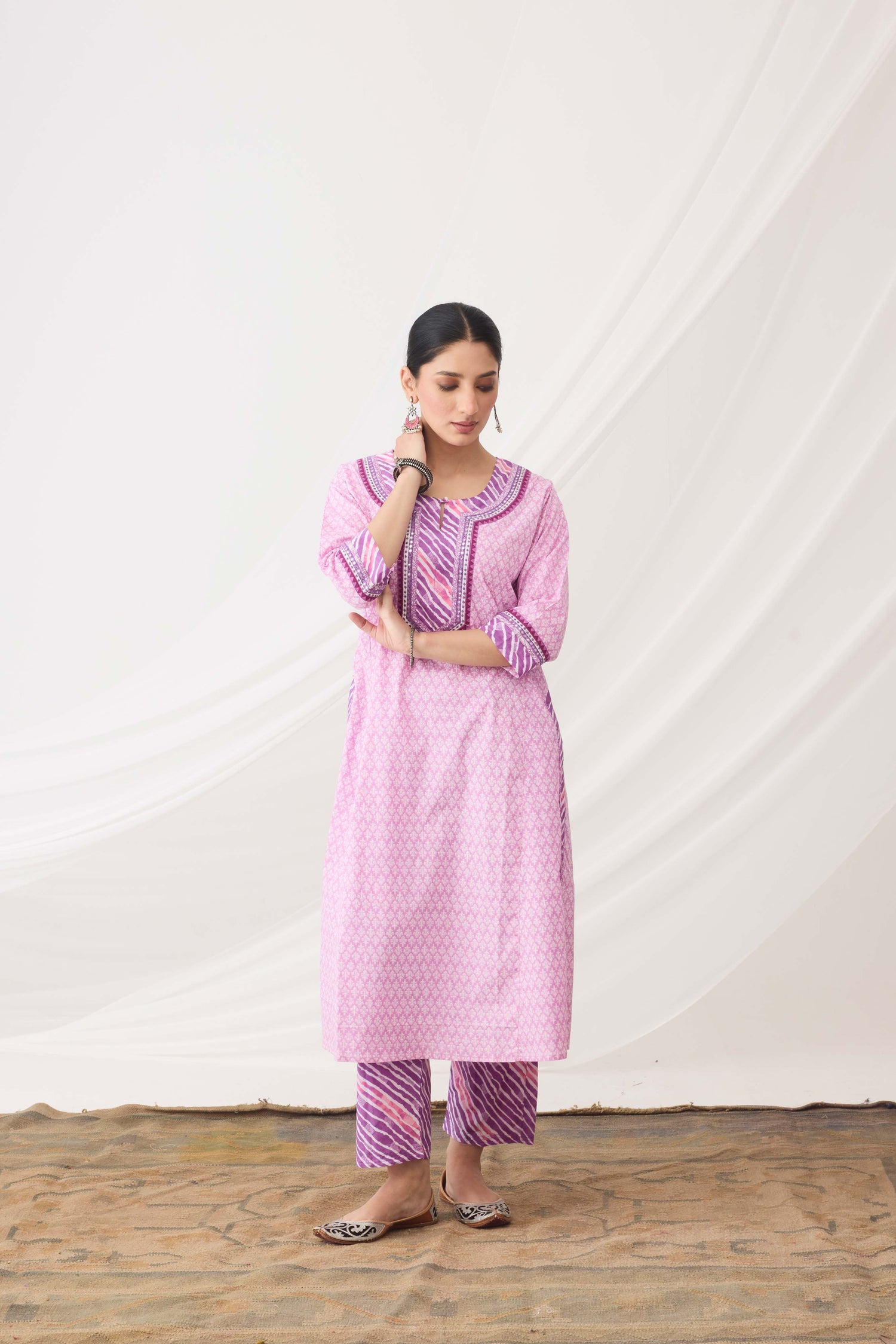 Rozana Kurta Light Mauve (9964279300395)