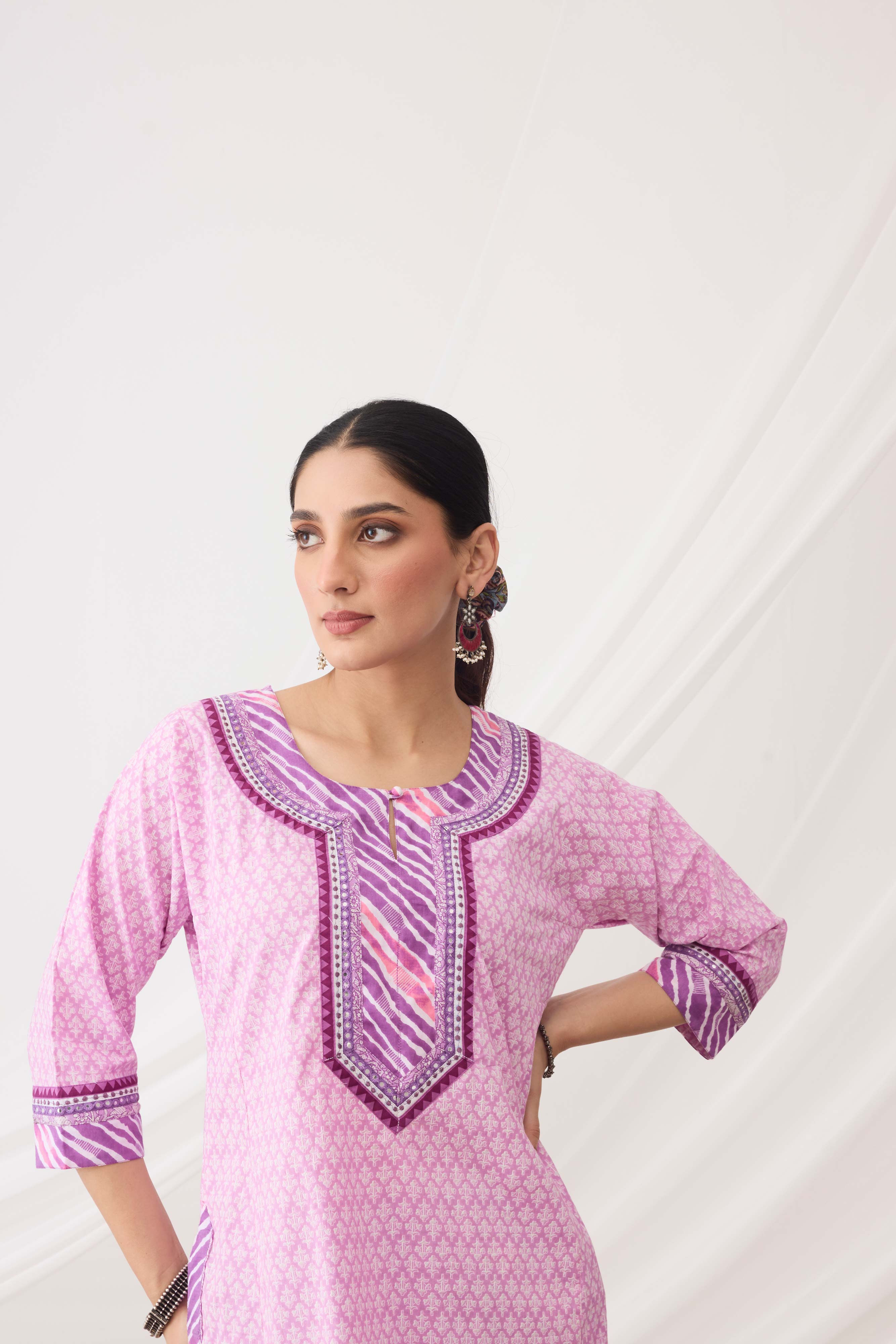 Rozana Kurta Light Mauve (9964279300395)
