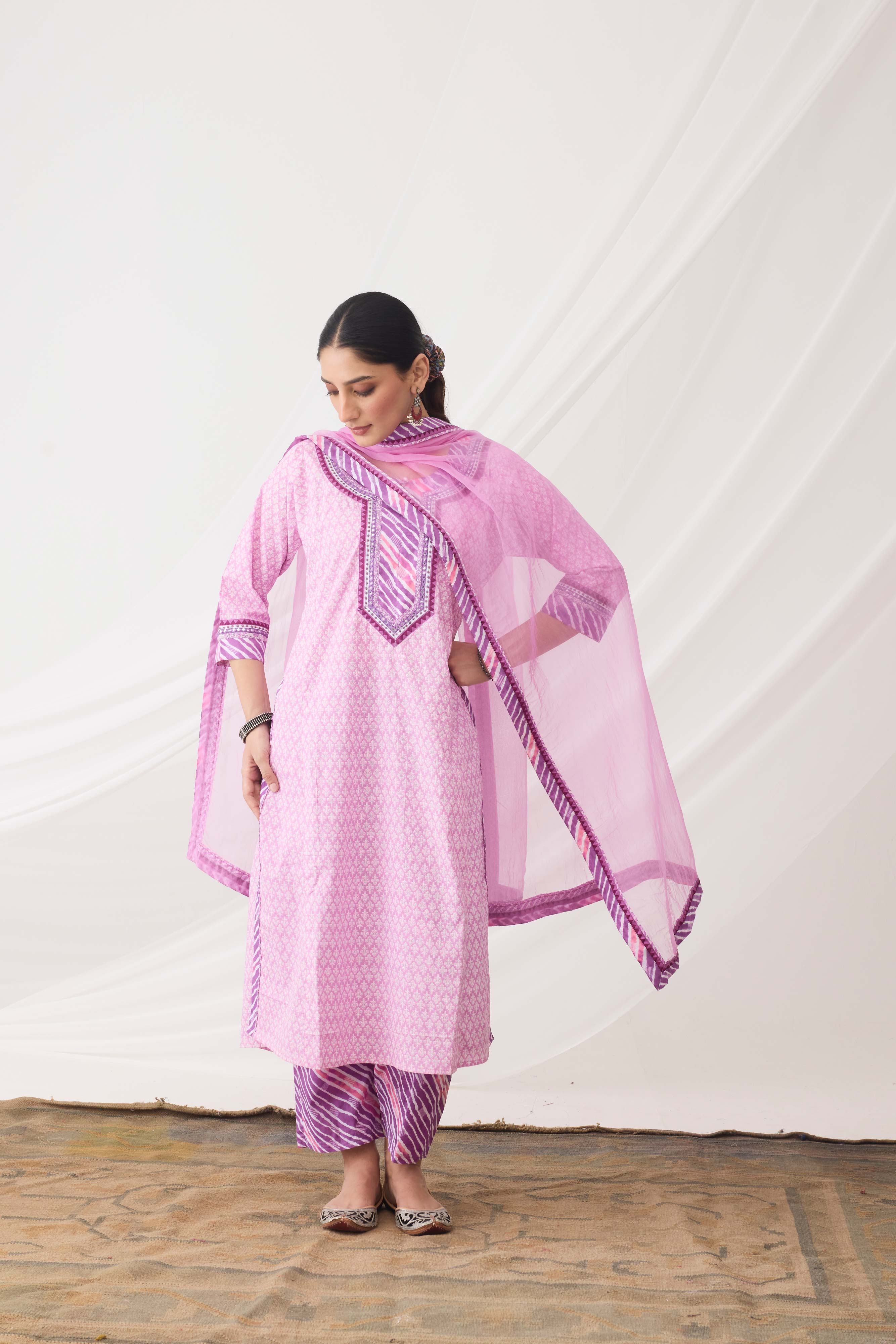Rozana Kurta Light Mauve (9964279300395)