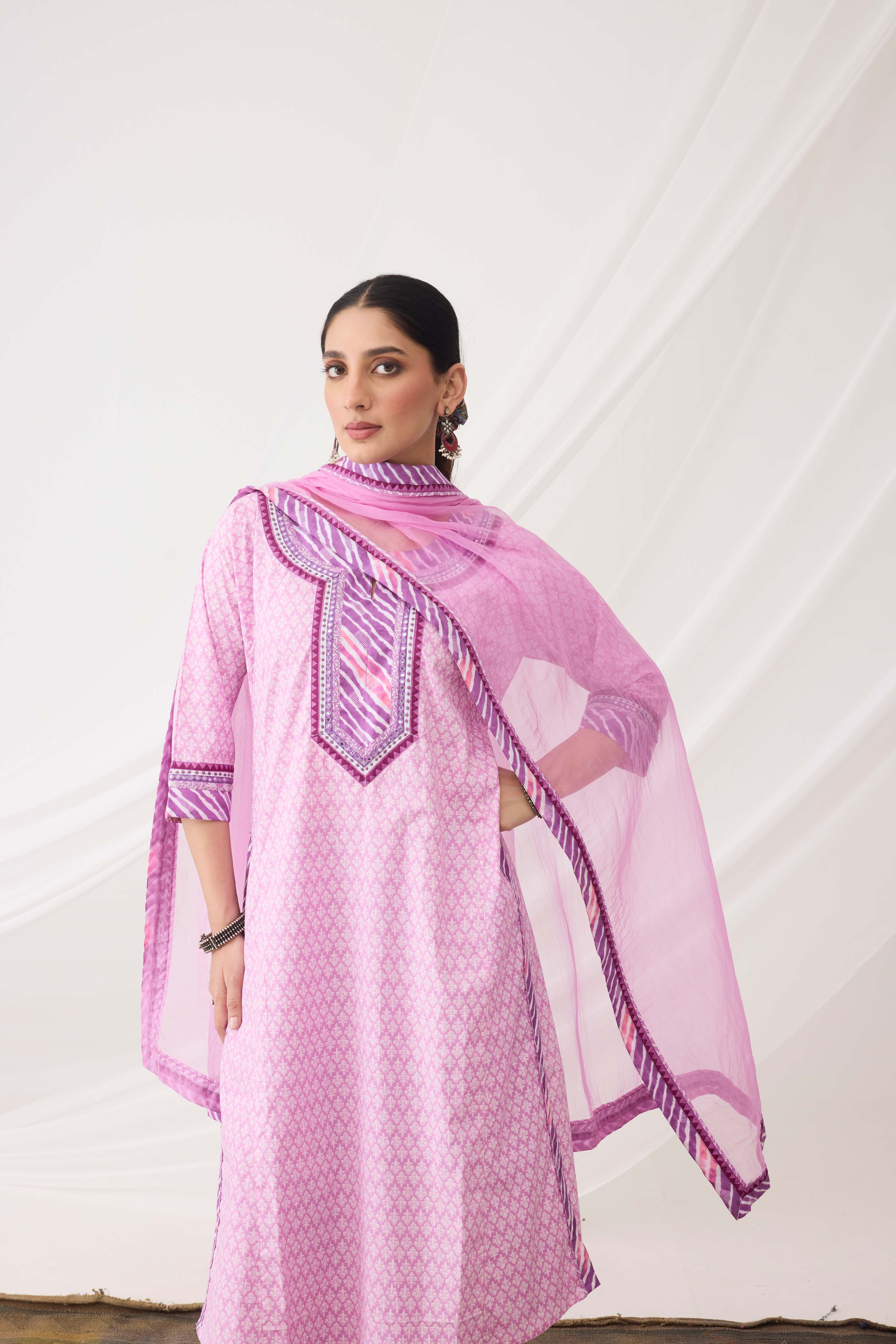 Rozana Kurta Light Mauve (9964279300395)