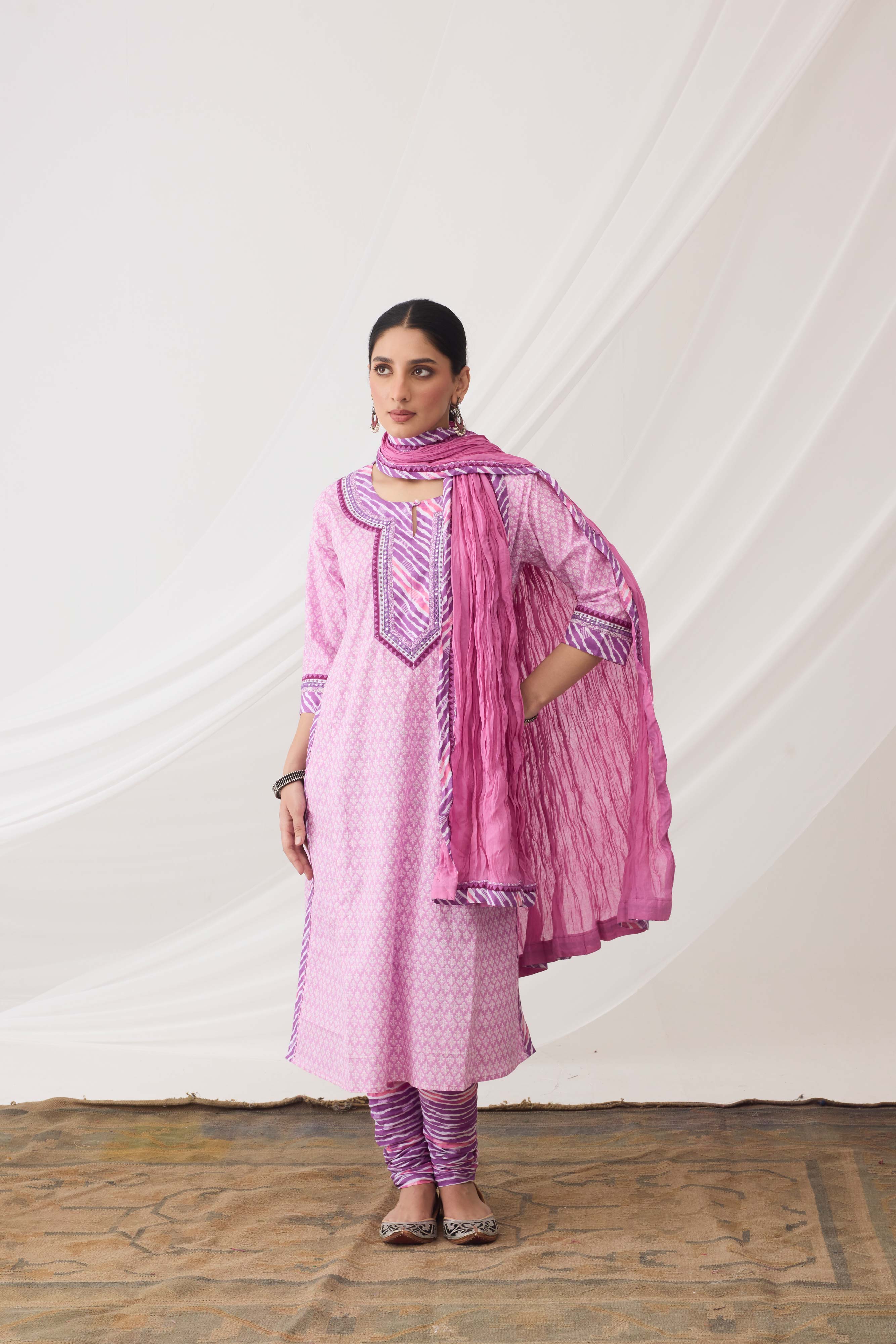 Rozana Kurta Light Mauve (9964279300395)