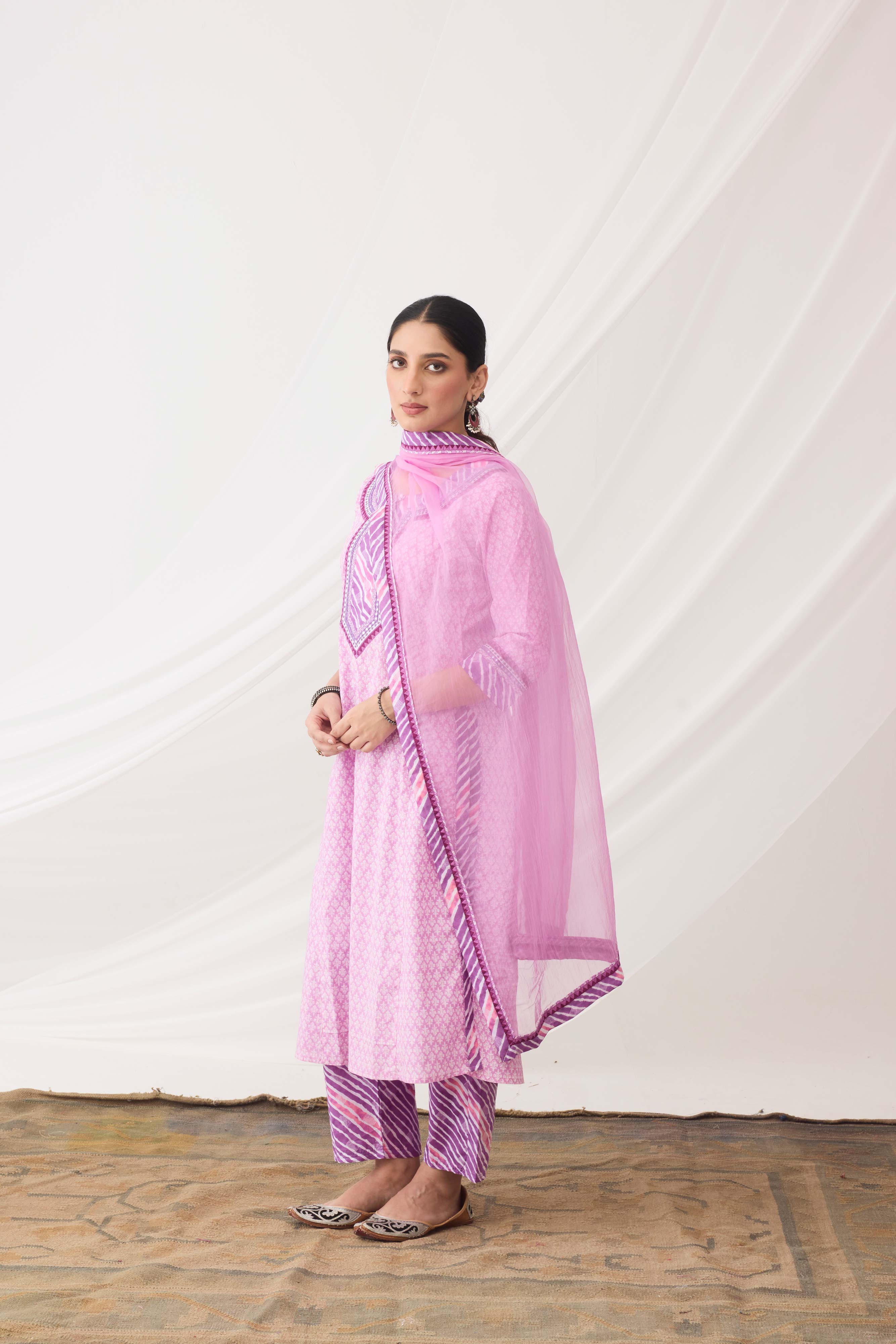 Medh Dupatta Light Mauve (9964343329067)