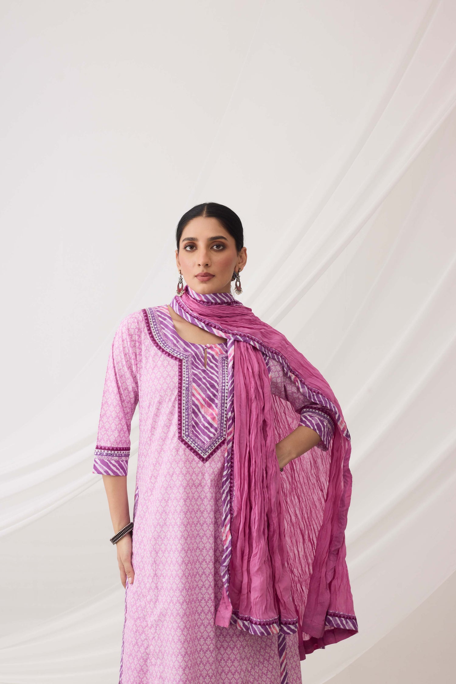 Rozana Dupatta Light Mauve (9964342477099)