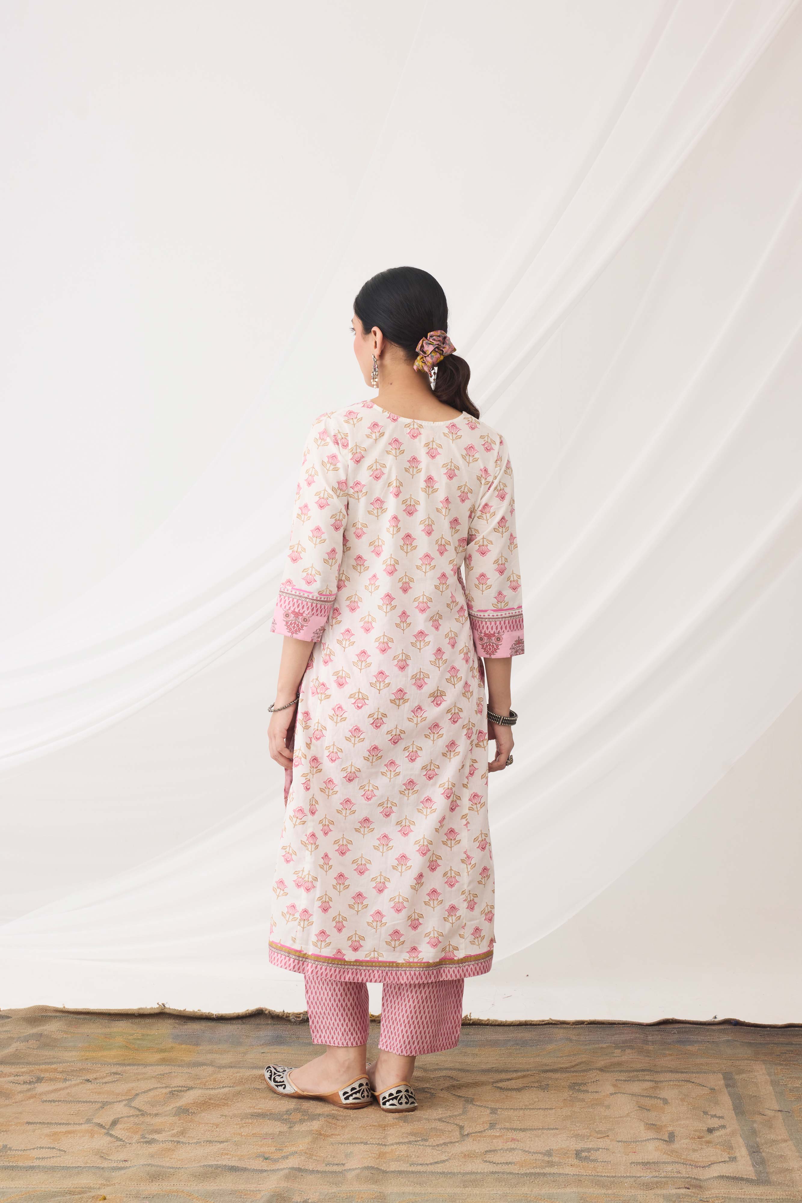 Anu Kurta Cream Blush Pink (9967424045355)