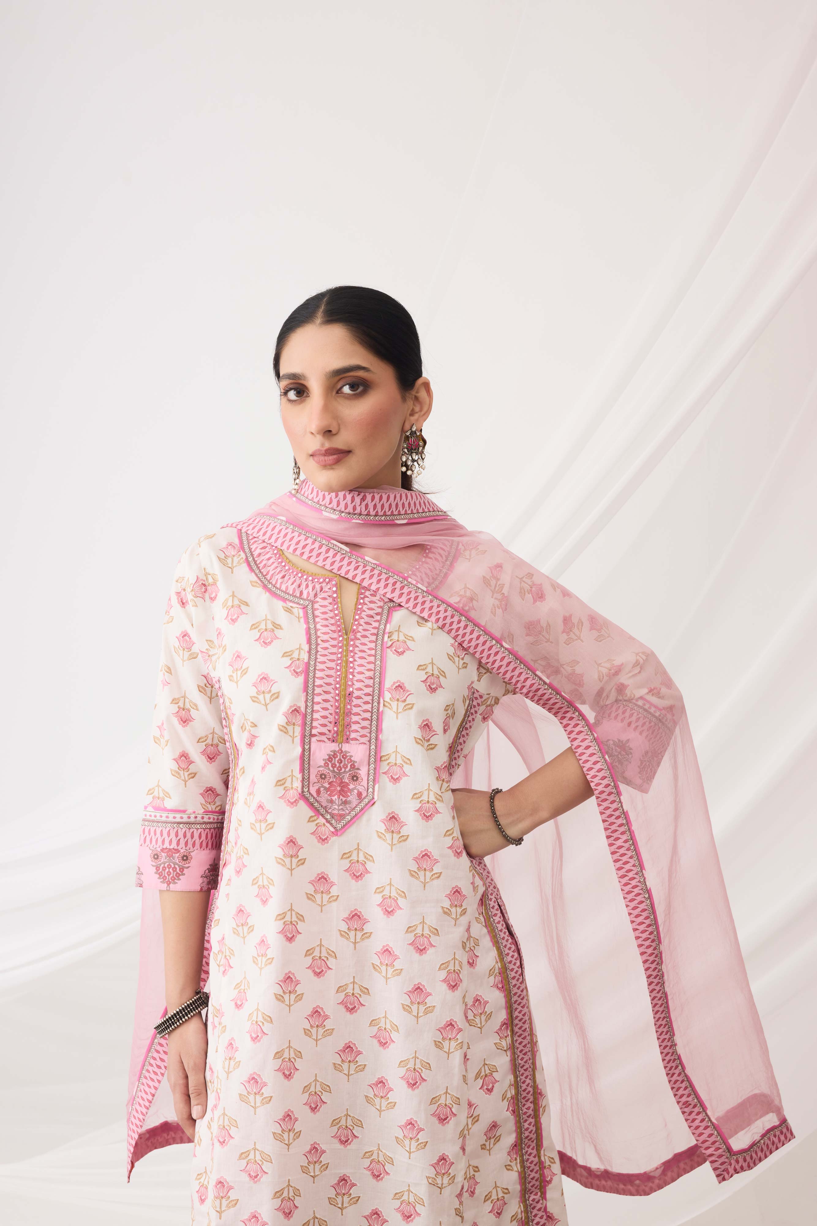 Anu Kurta Cream Blush Pink (9967424045355)
