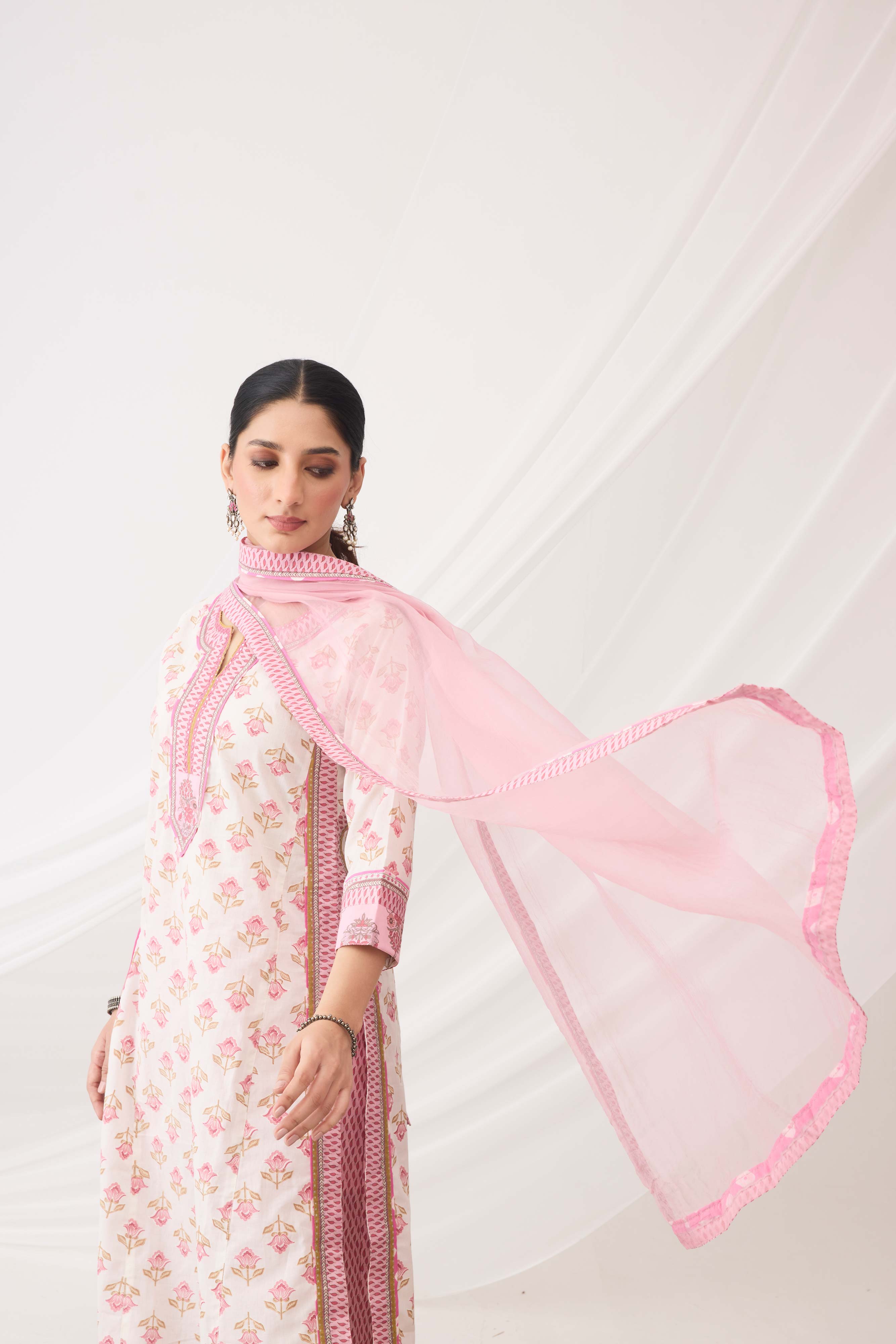 Anu Kurta Cream Blush Pink (9967424045355)