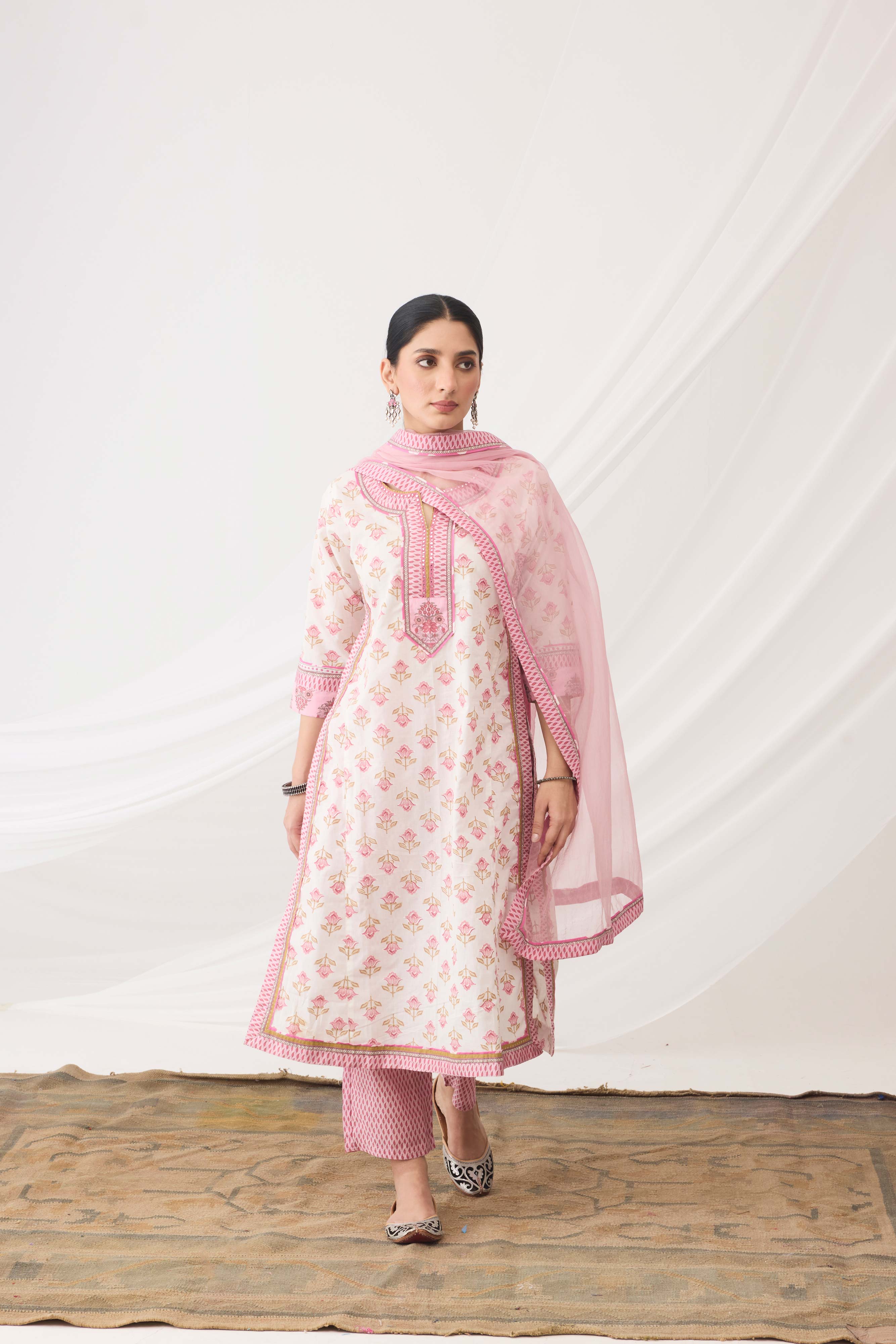 Anu Kurta Cream Blush Pink (9967424045355)