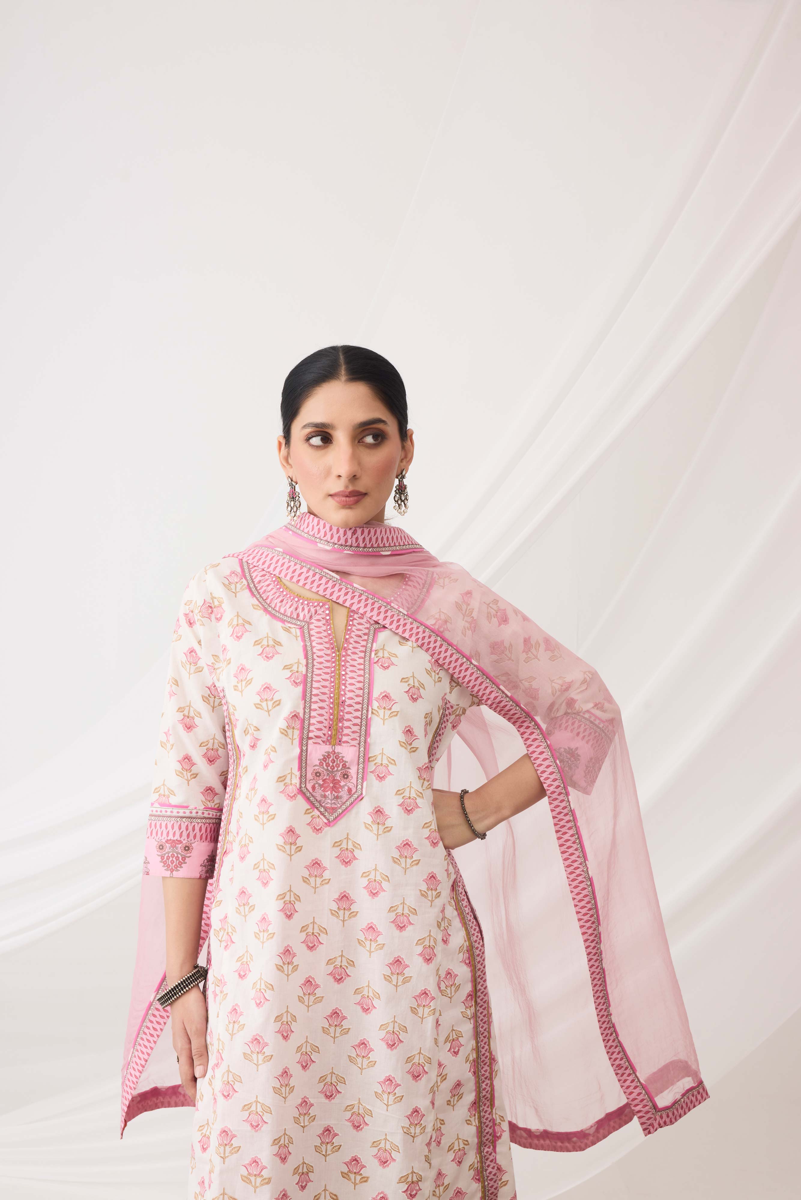 Medh Dupatta Light Pink (9967429812523)