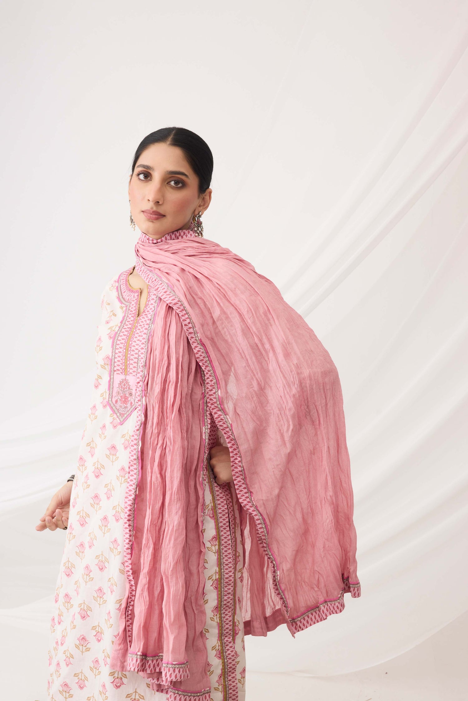 Rozana Dupatta Light Pink (9967426470187)