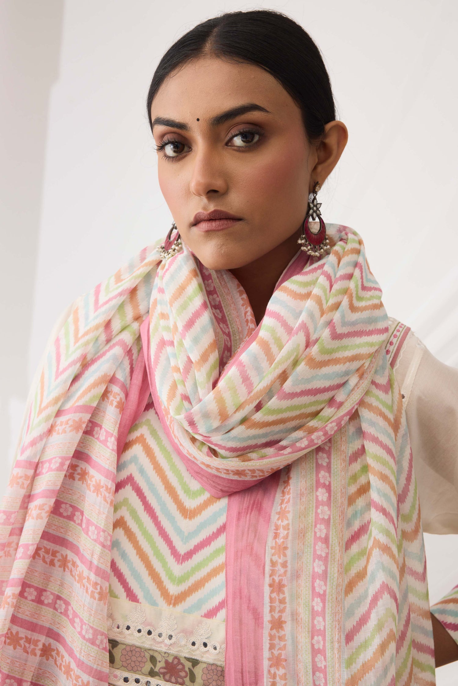 Printed Dupatta Light Pink (9965571965227)