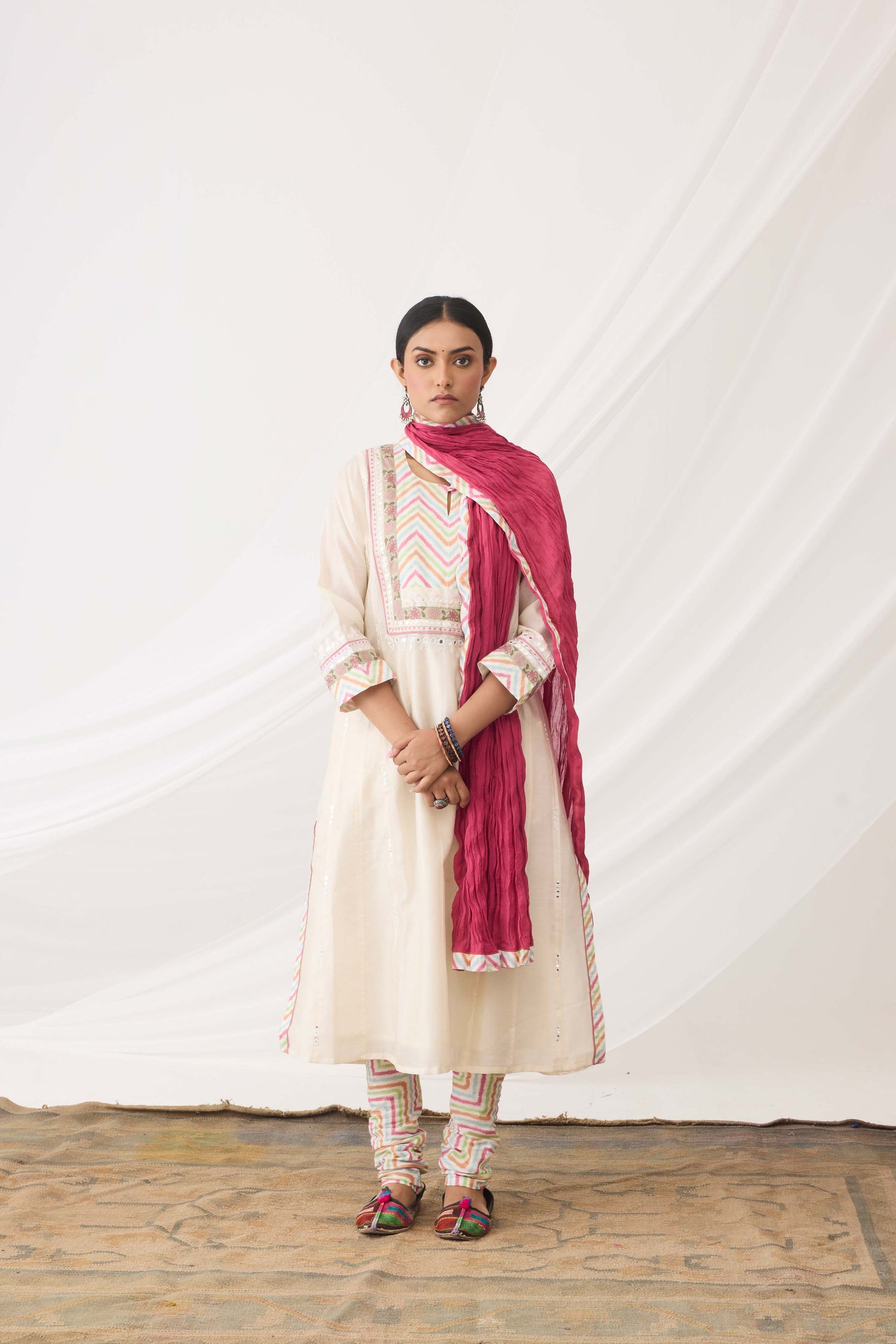 Rozana Dupatta Light pink (9965552107819)