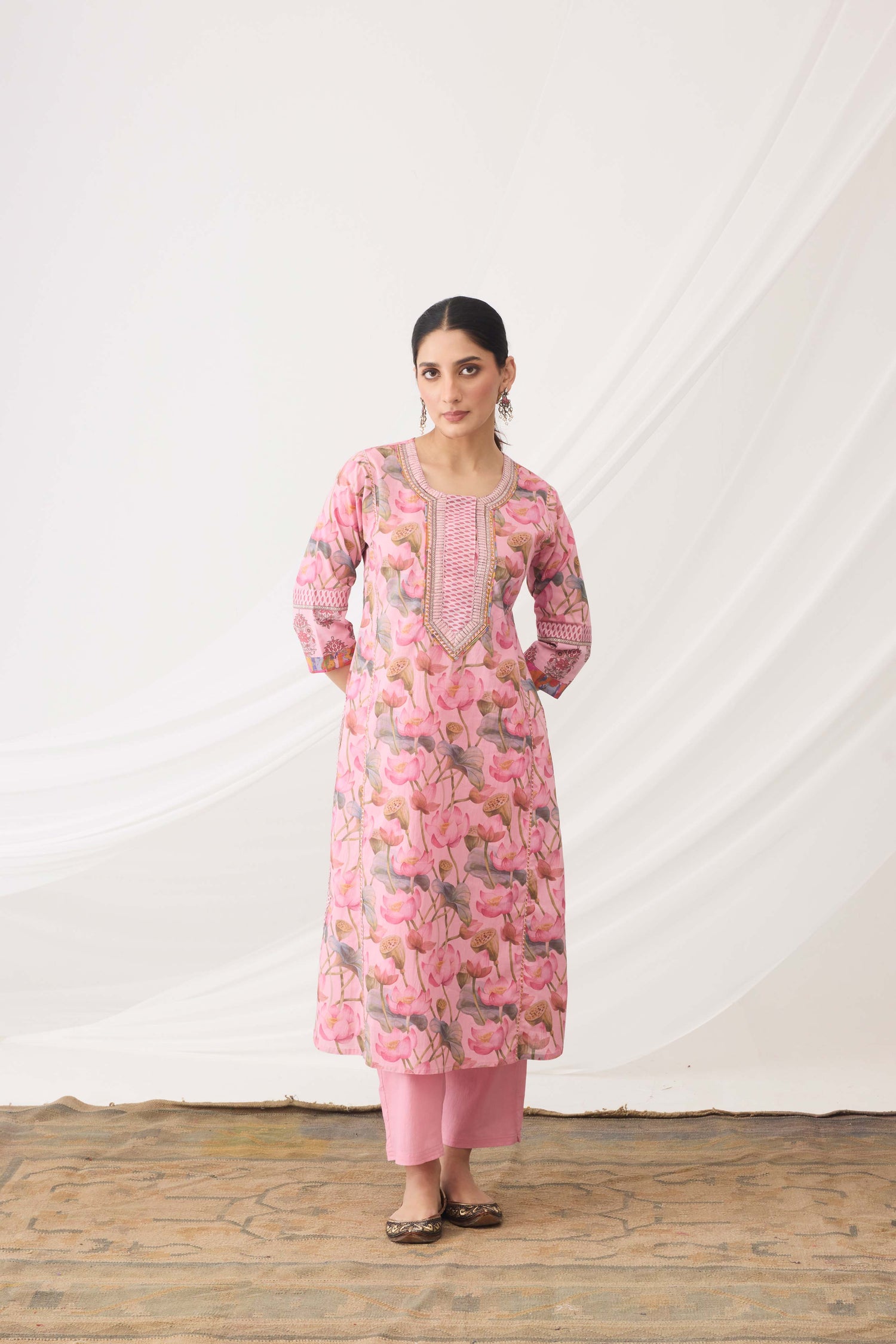 Rozana Kurta Blush Pink (9966400274731)