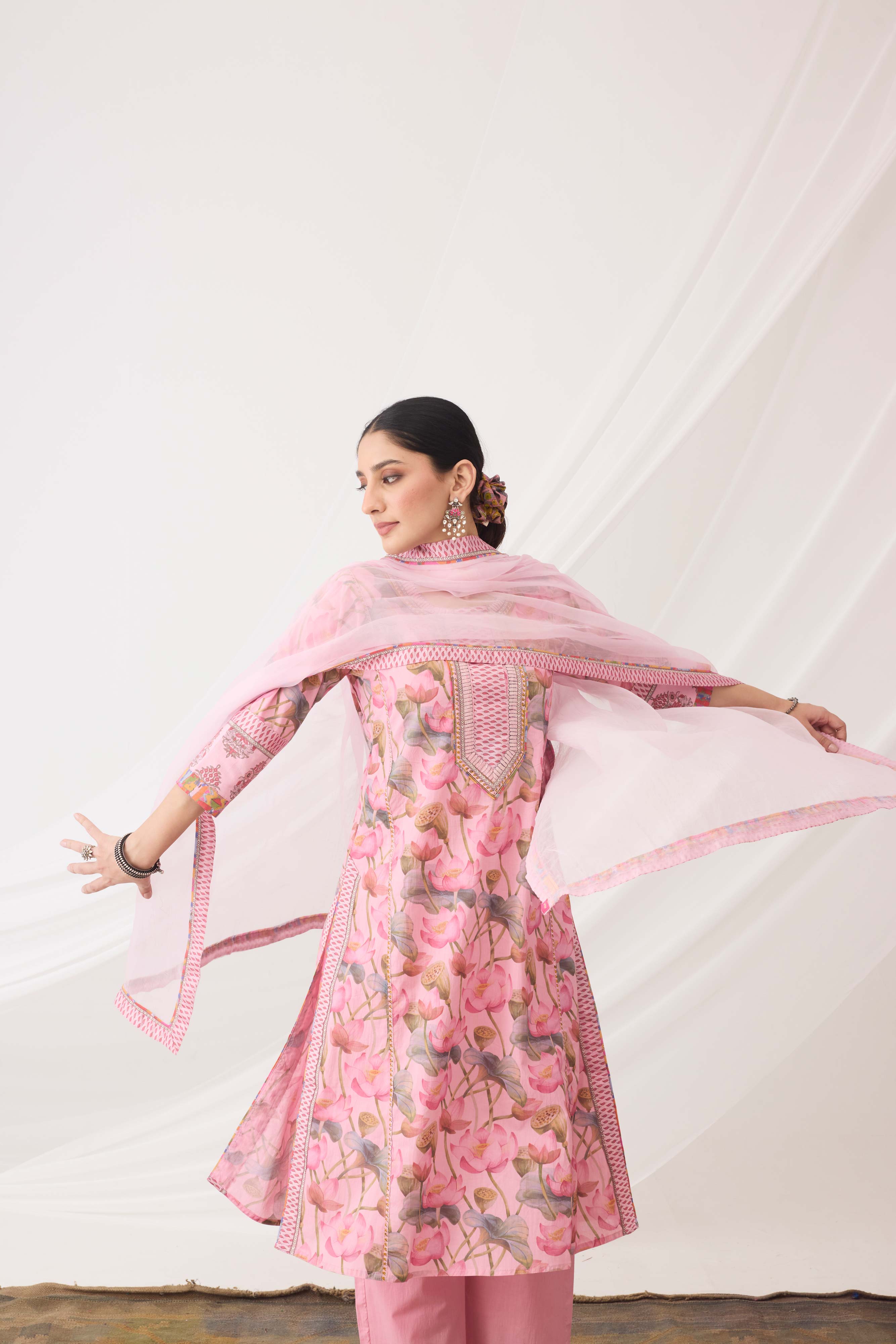 Medh Dupatta Light  Pink (9966439661867)