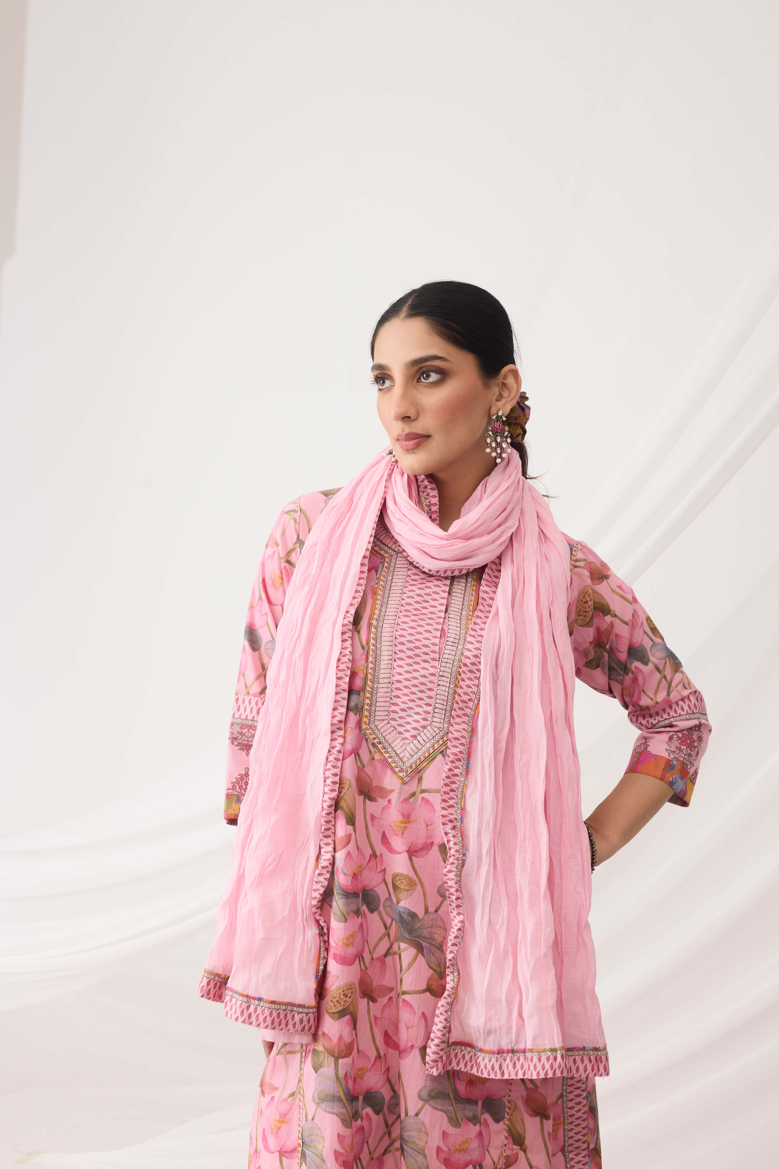 Rozana Dupatta Light Pink (9966425506091)