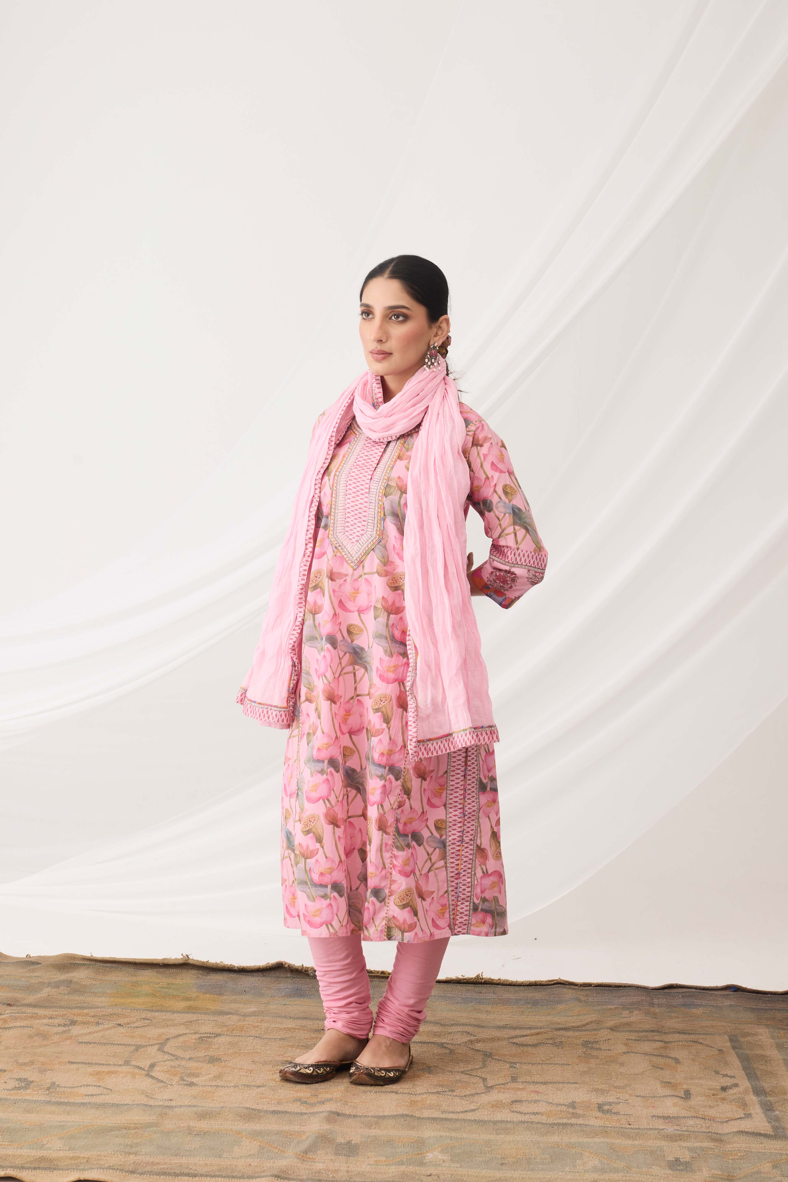 Rozana Dupatta Light Pink (9966425506091)