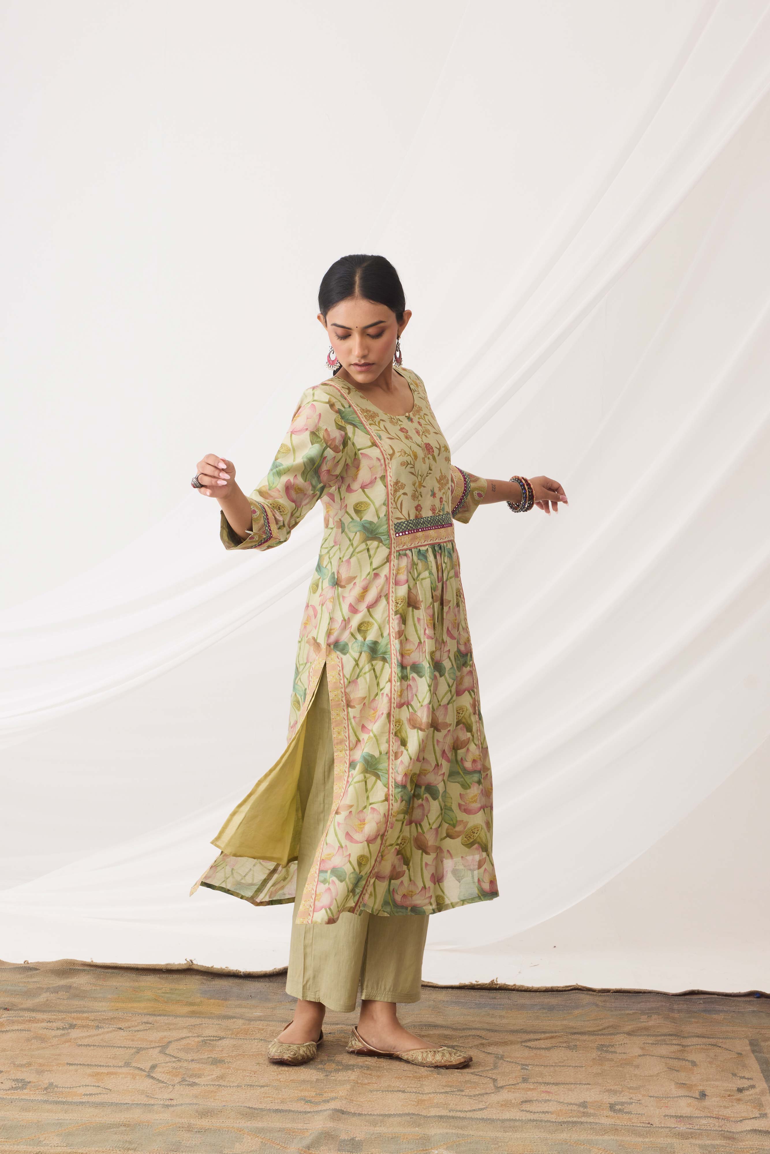 Banjara Kurta Pista Green Pink (9964002836779)