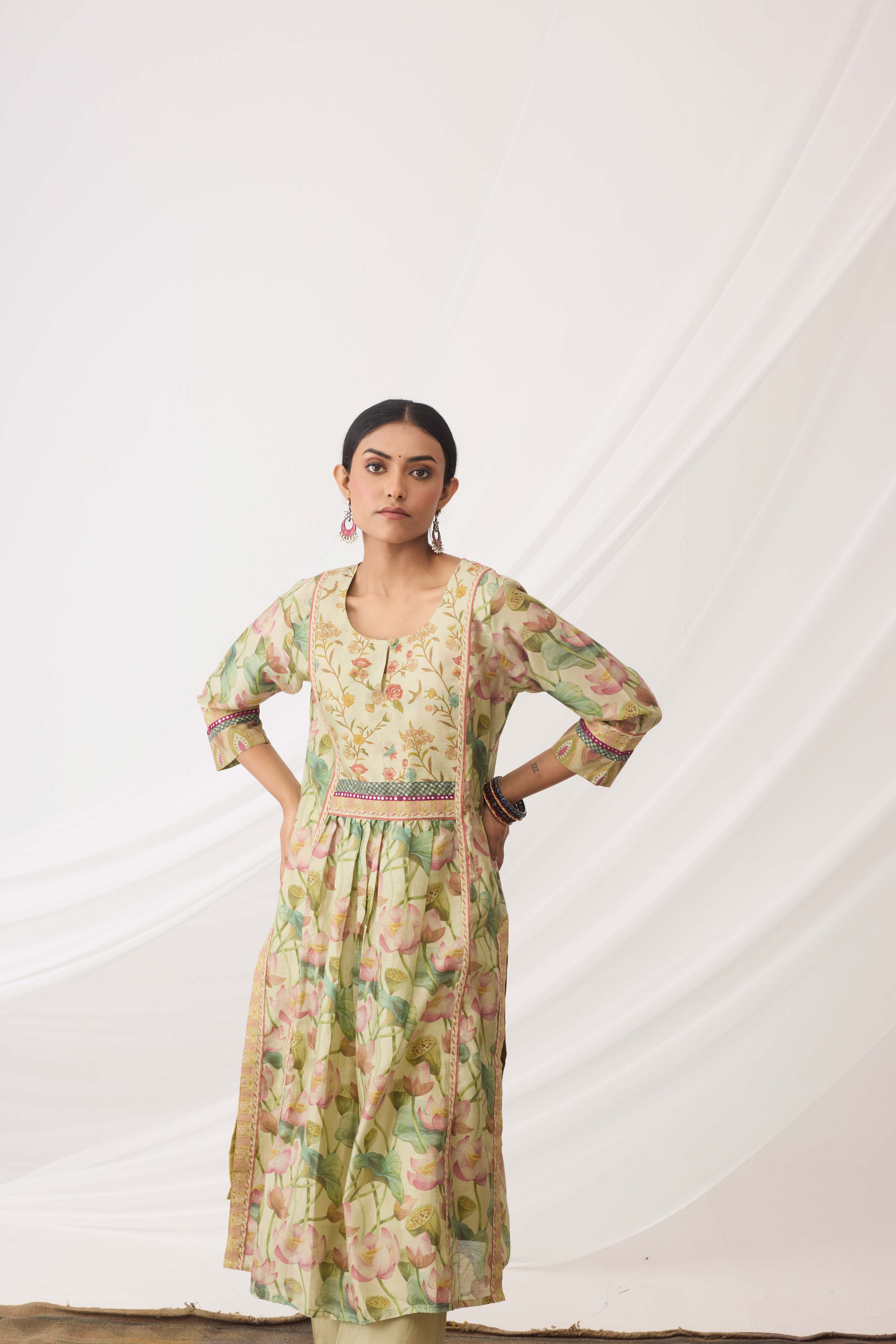 Banjara Kurta Pista Green Pink (9964002836779)