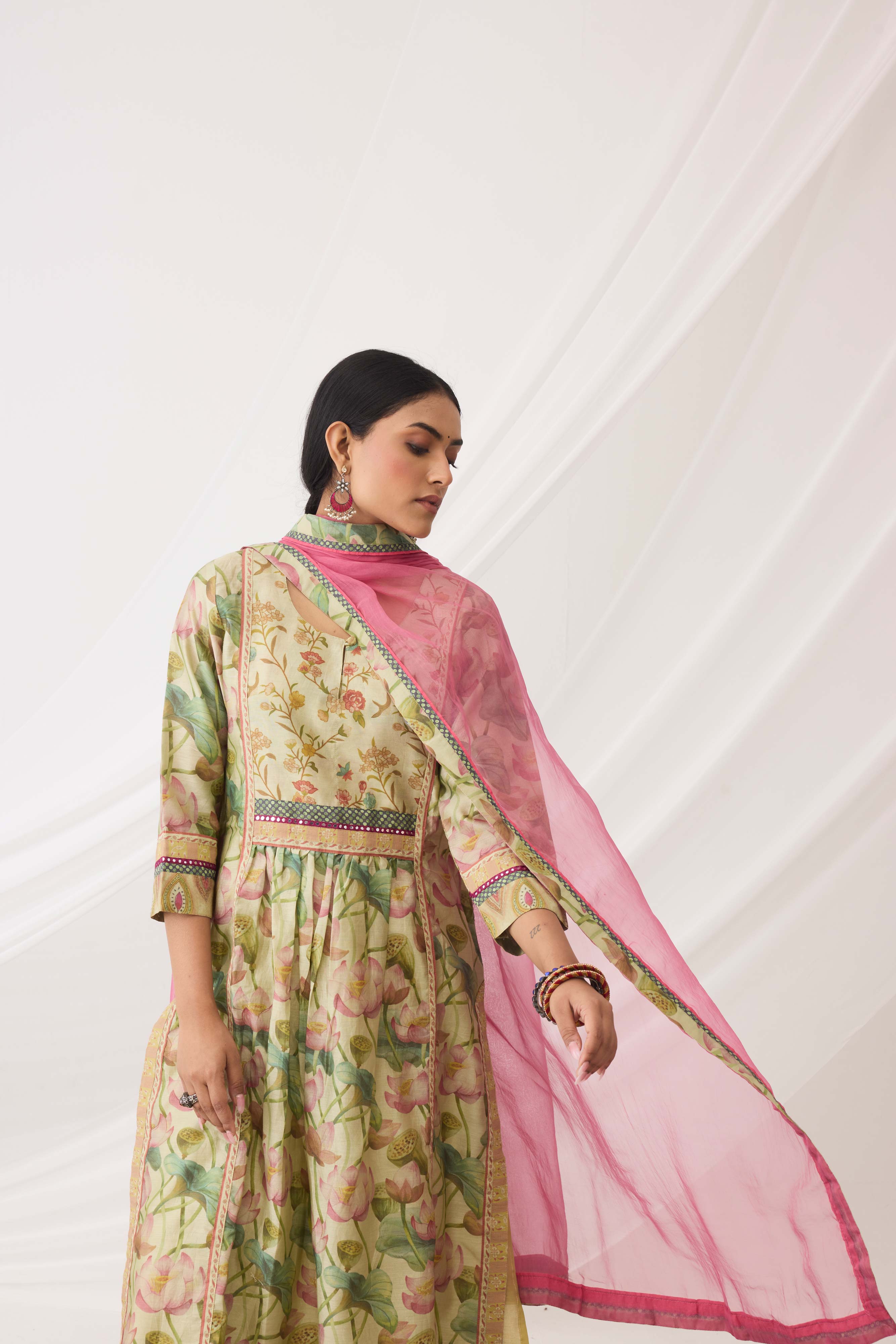 Medh Dupatta Light Pink (9964028330283)