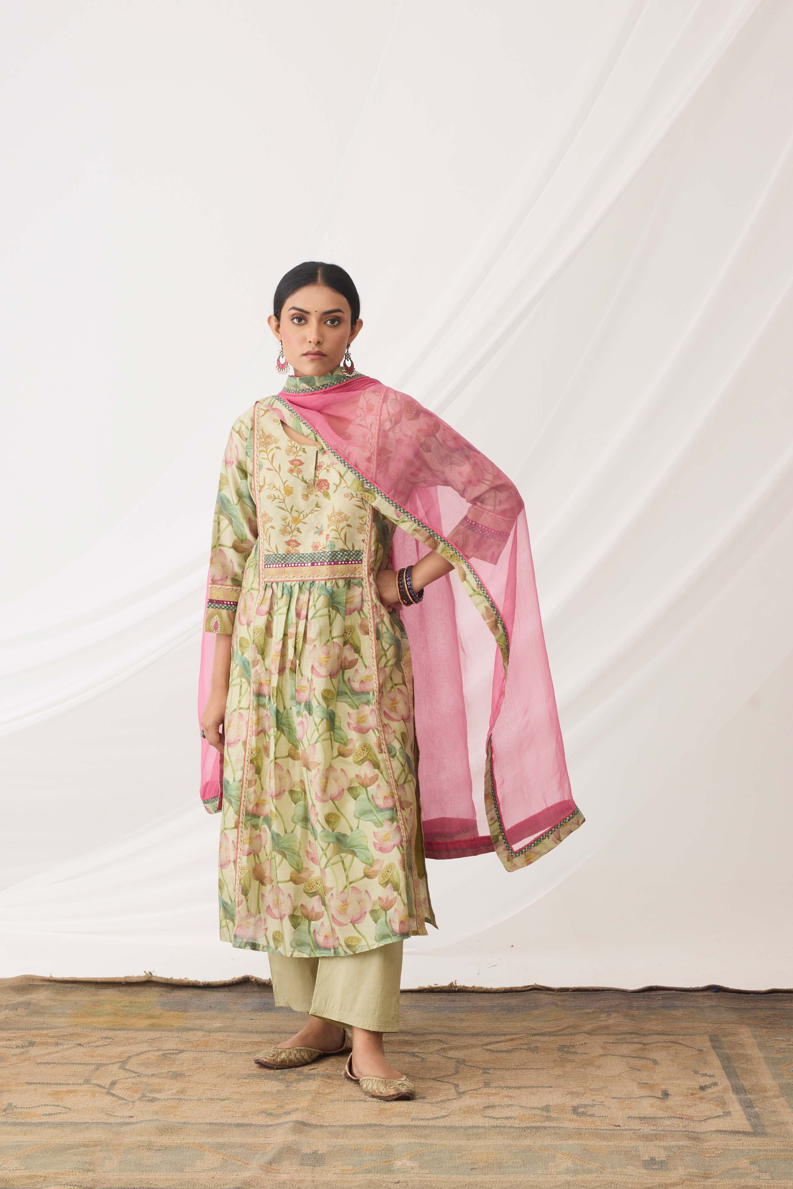 Banjara Kurta Pista Green Pink (9964002836779)