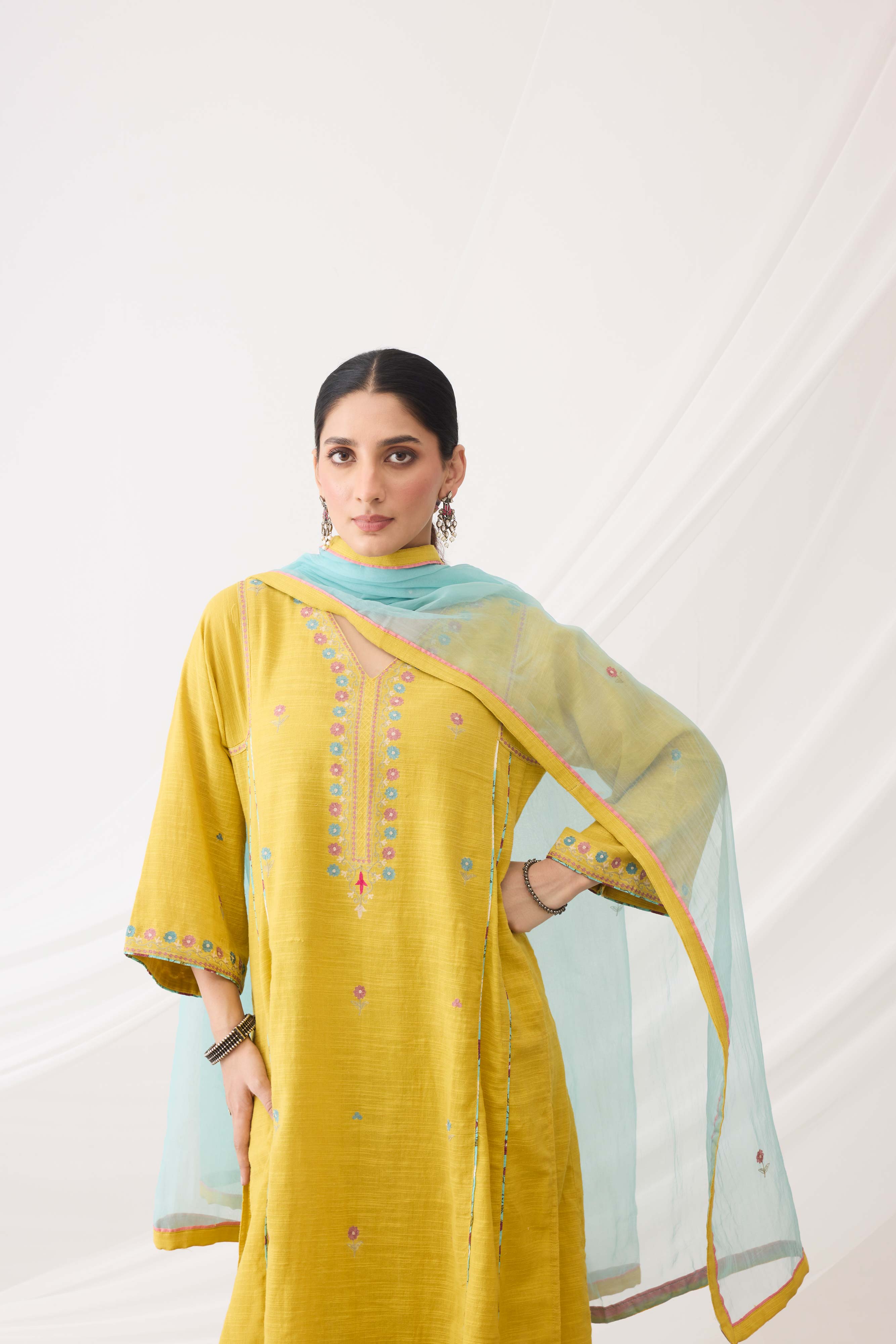 Ramya Dupatta Turquoise (9963519148331)