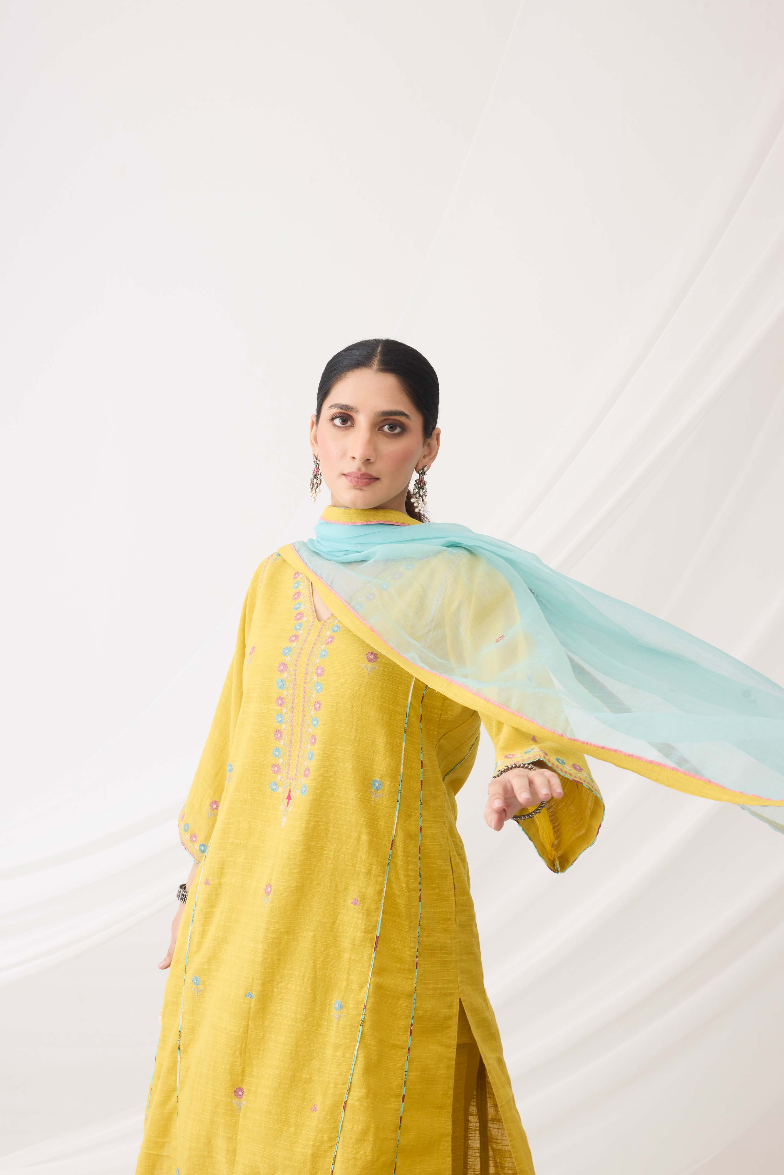 Ramya Dupatta Turquoise (9963519148331)