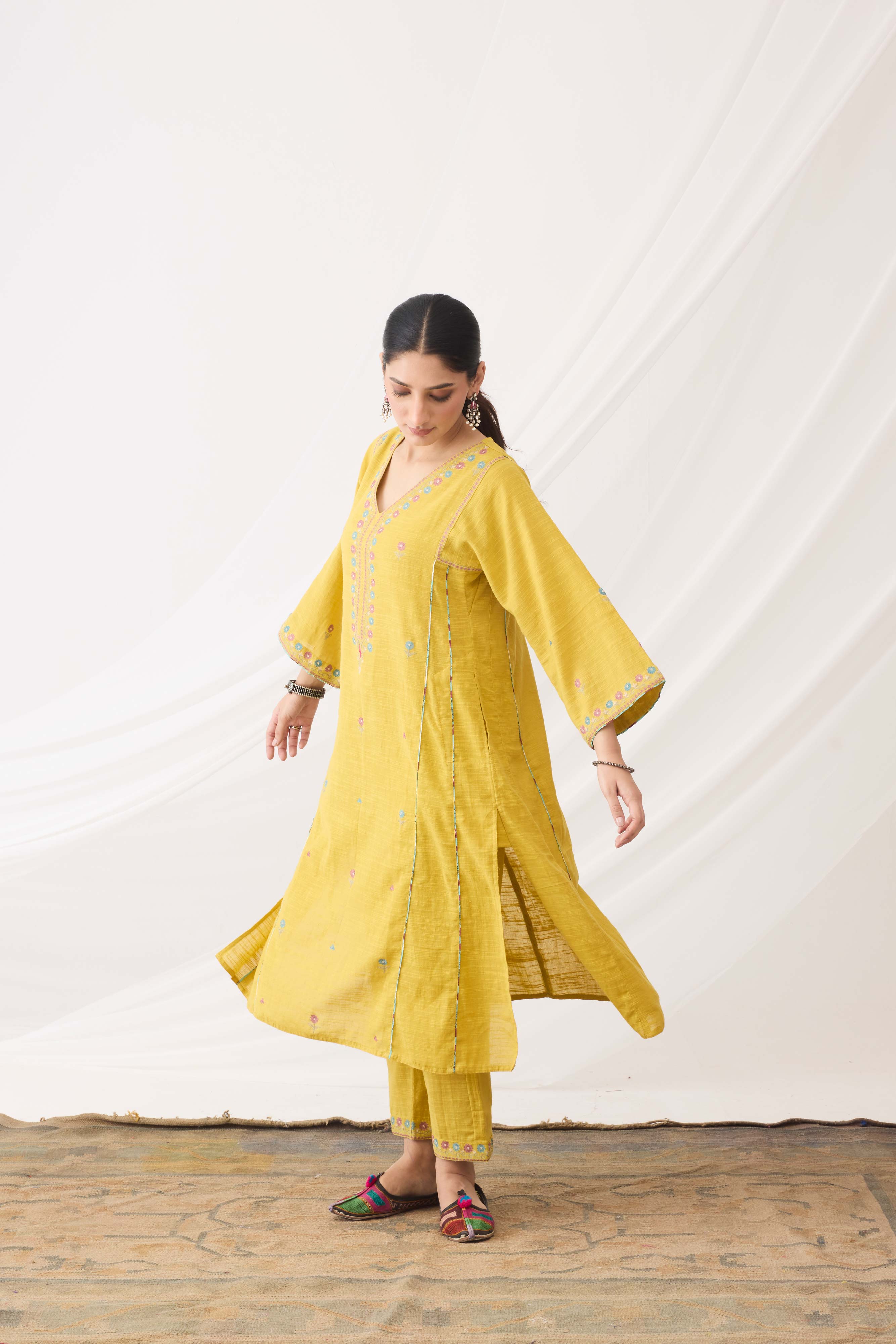 Ramya Pant Yellow (9963517837611)