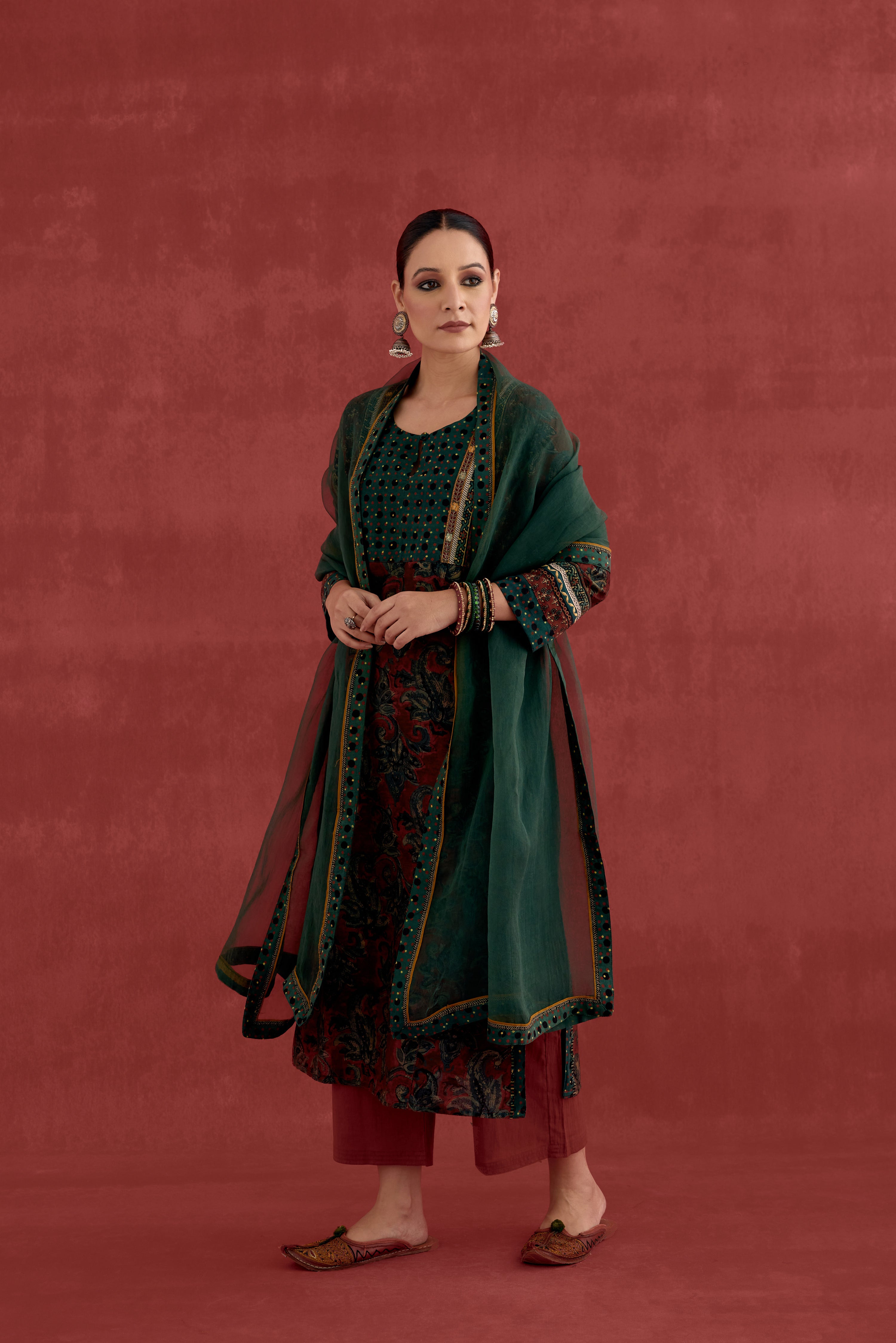 Medh Dupatta Green (10040342479147)