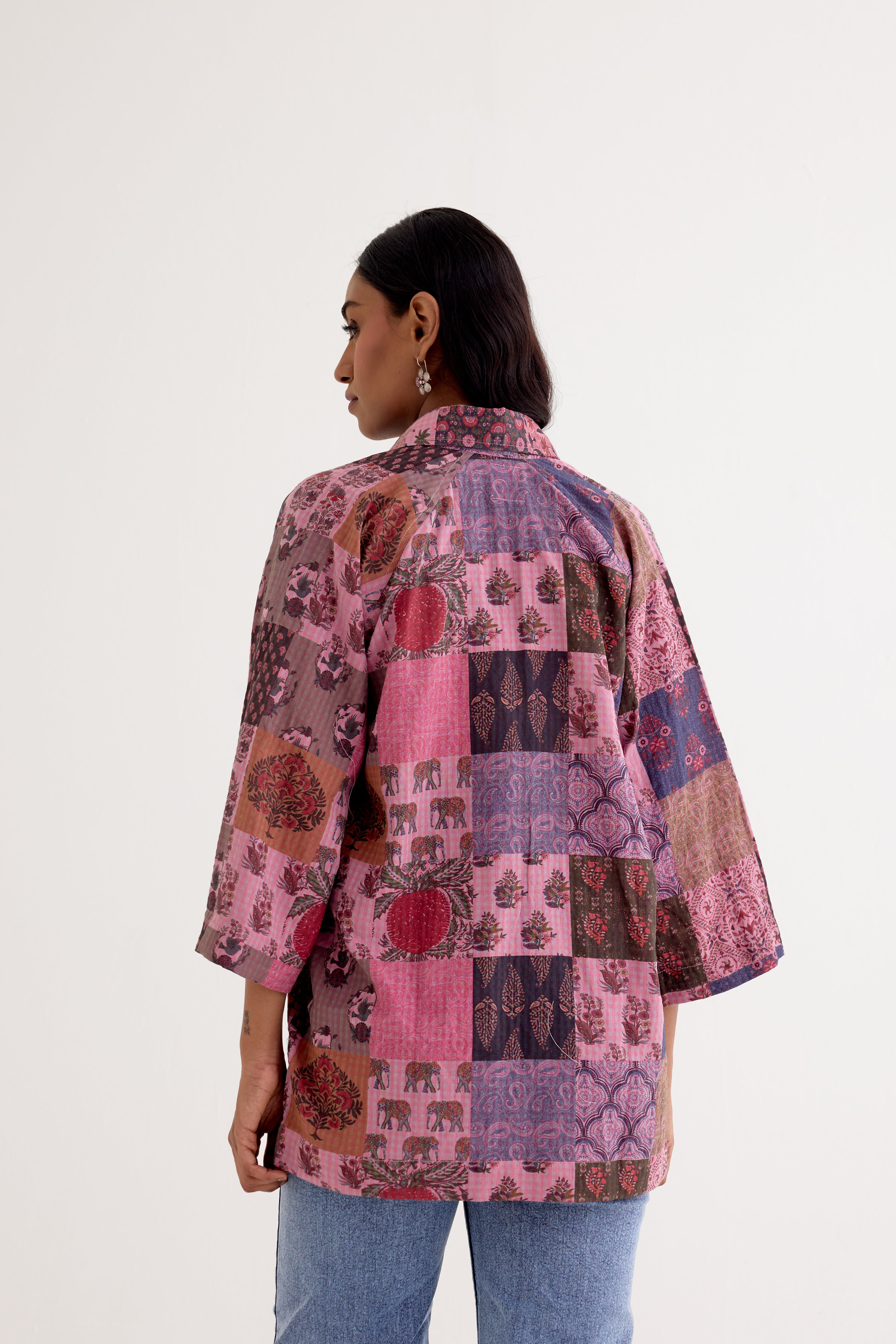 Lia Shirt Pink Check (10040277172523)