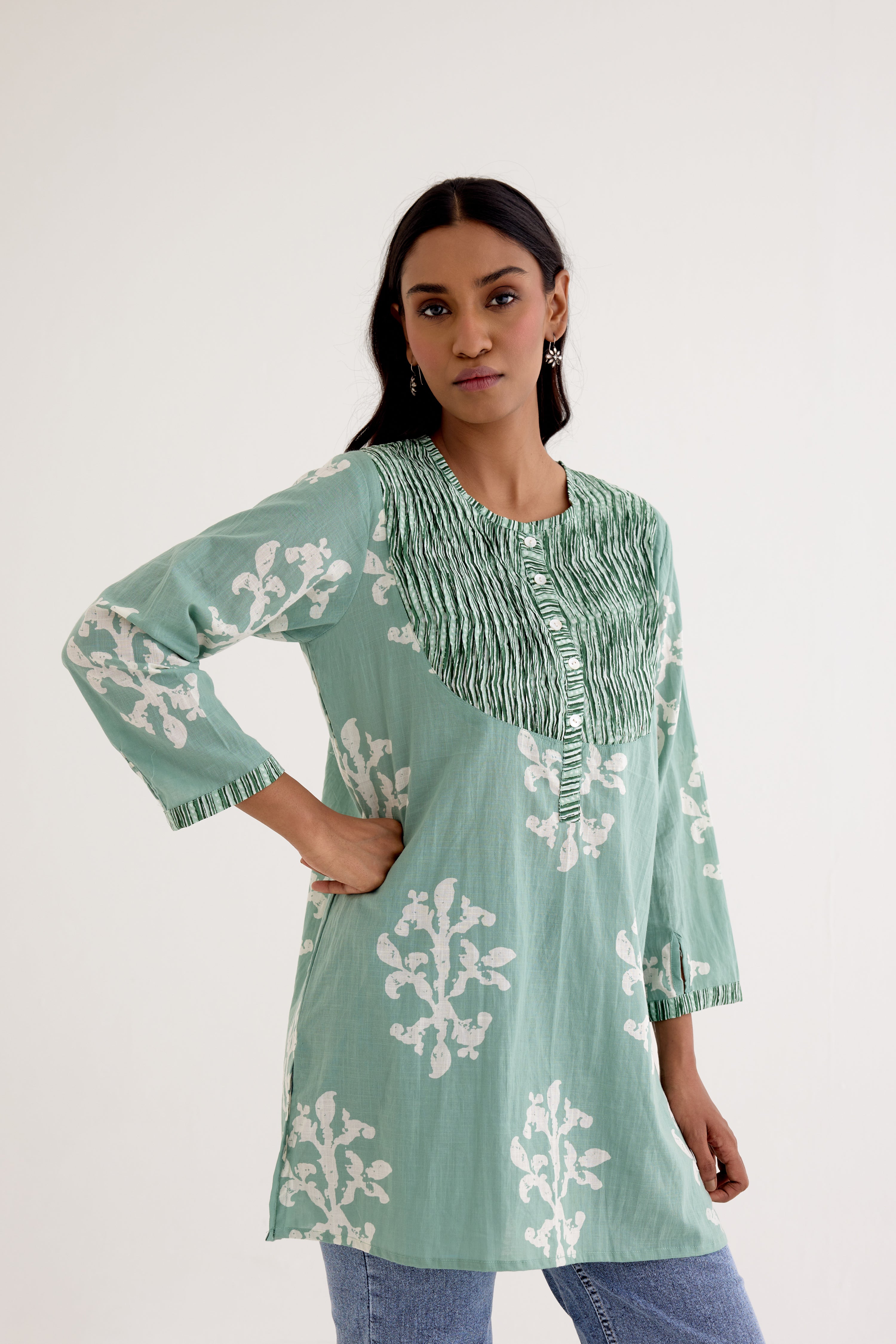 Iris Top Jade Green (10049786380587)