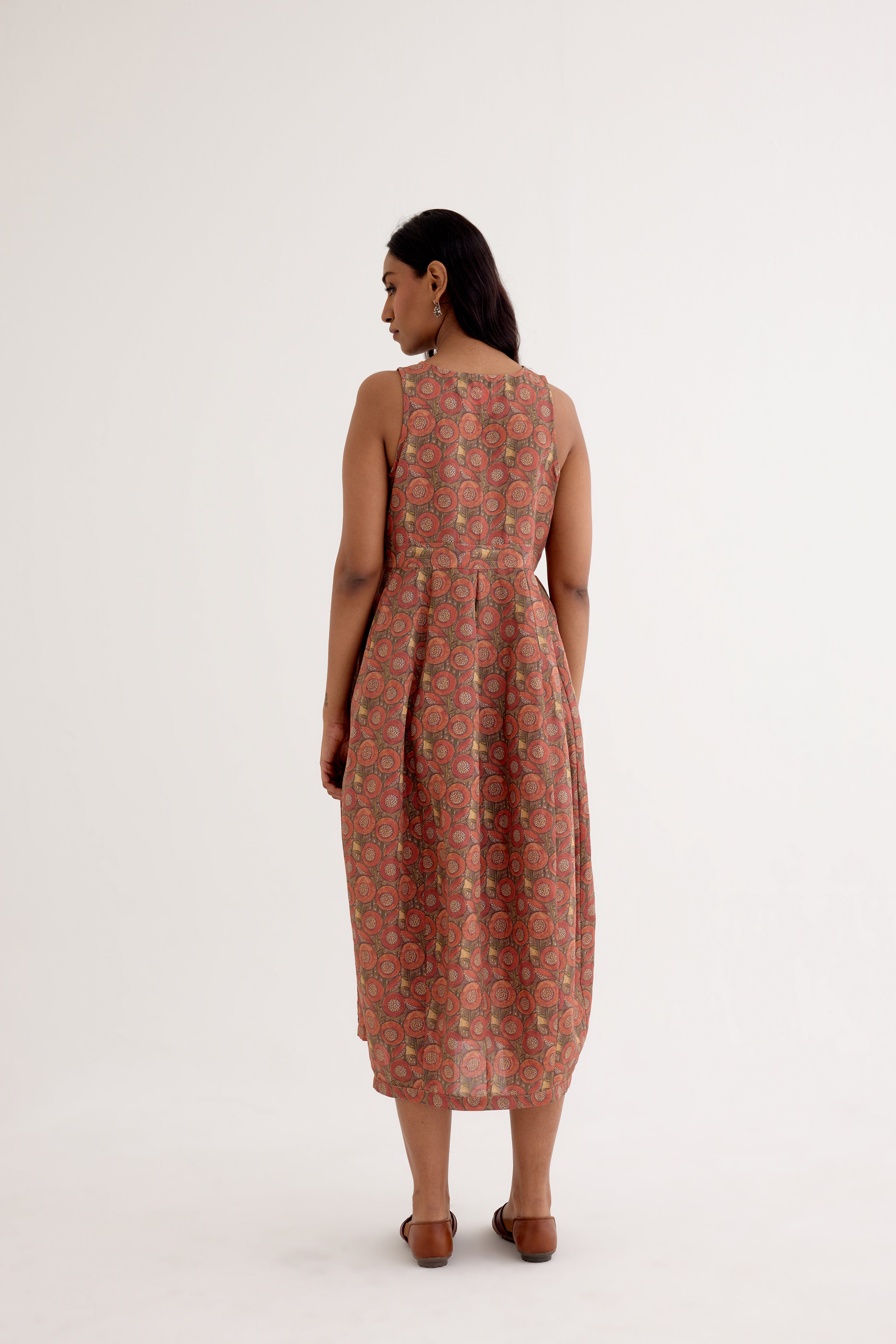 Balloon Dress Rust (10049785495851)