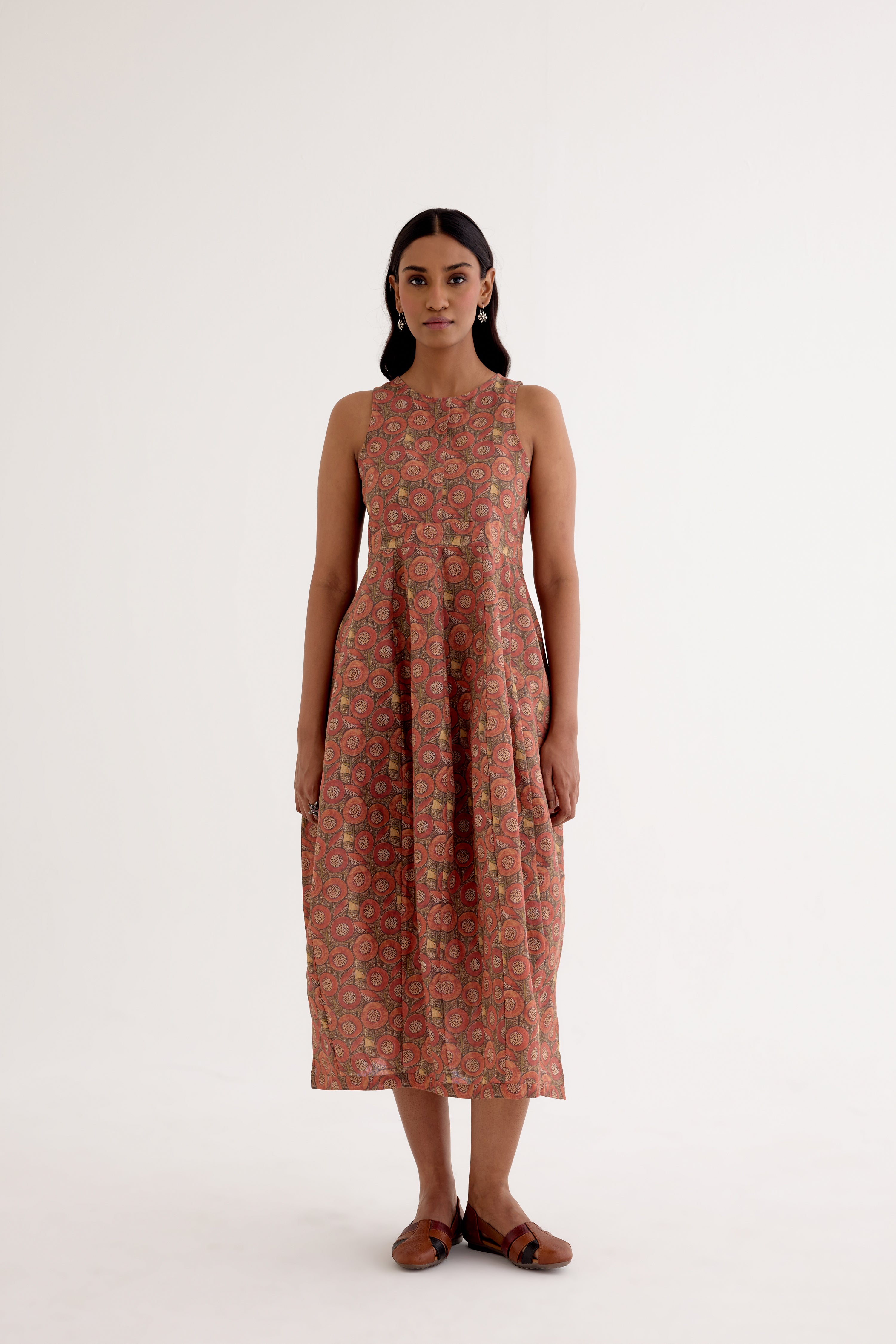 Balloon Dress Rust (10049785495851)