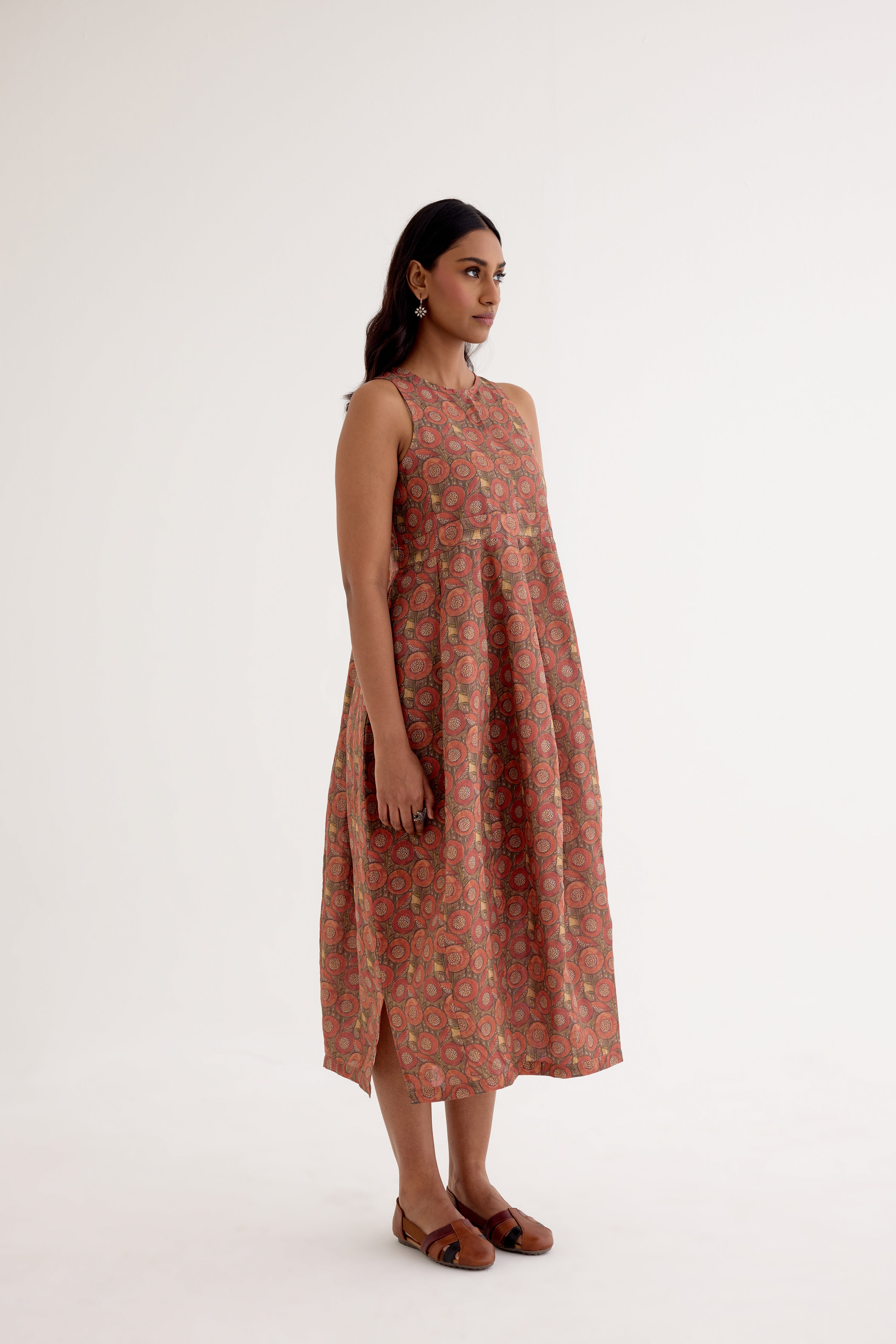 Balloon Dress Rust (10049785495851)