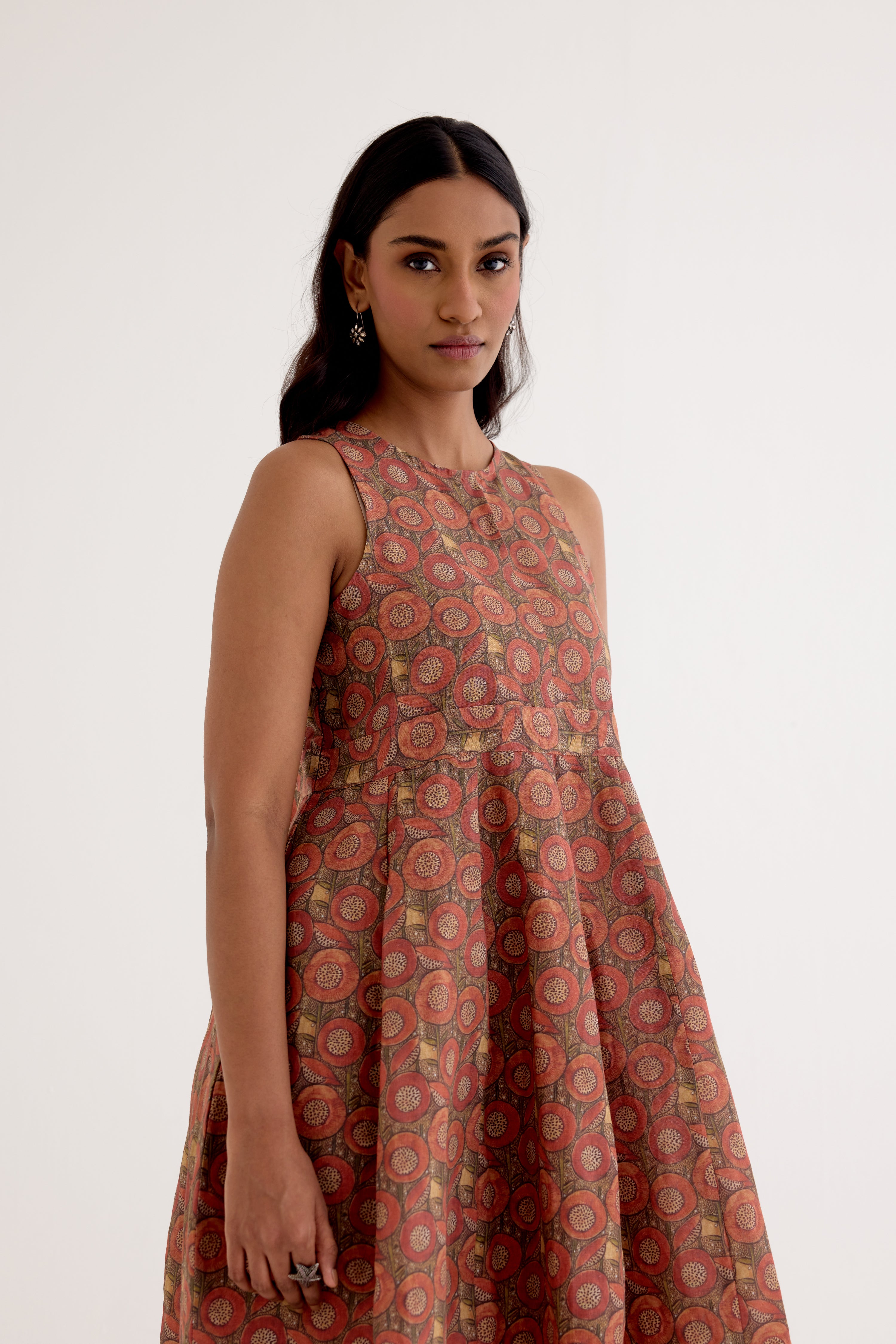 Balloon Dress Rust (10049785495851)