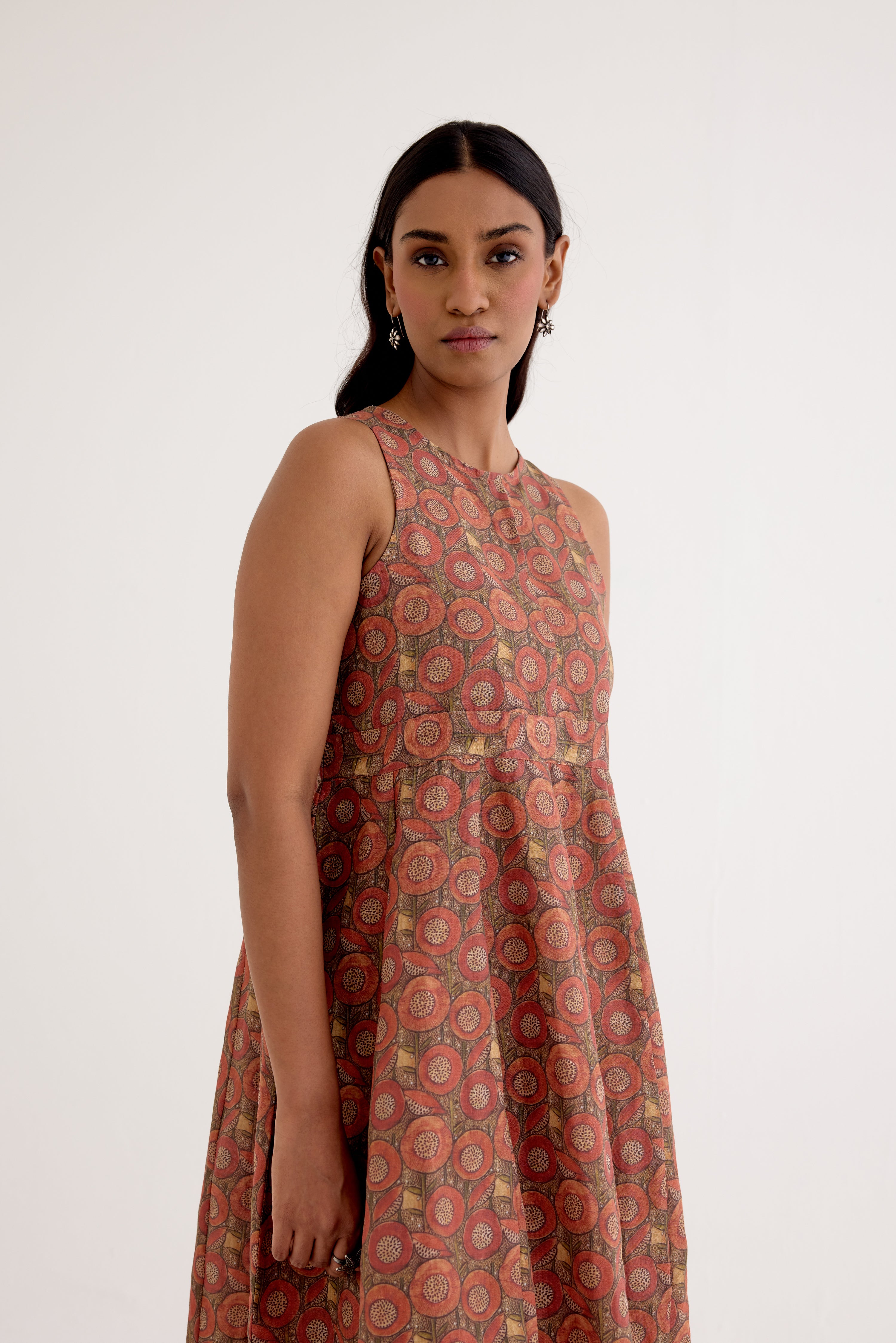 Balloon Dress Rust (10049785495851)