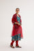 Tropical Dupatta Red (10040147640619)