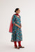 Tropical Block Printed Kurta Sea Green Red (10040145051947)