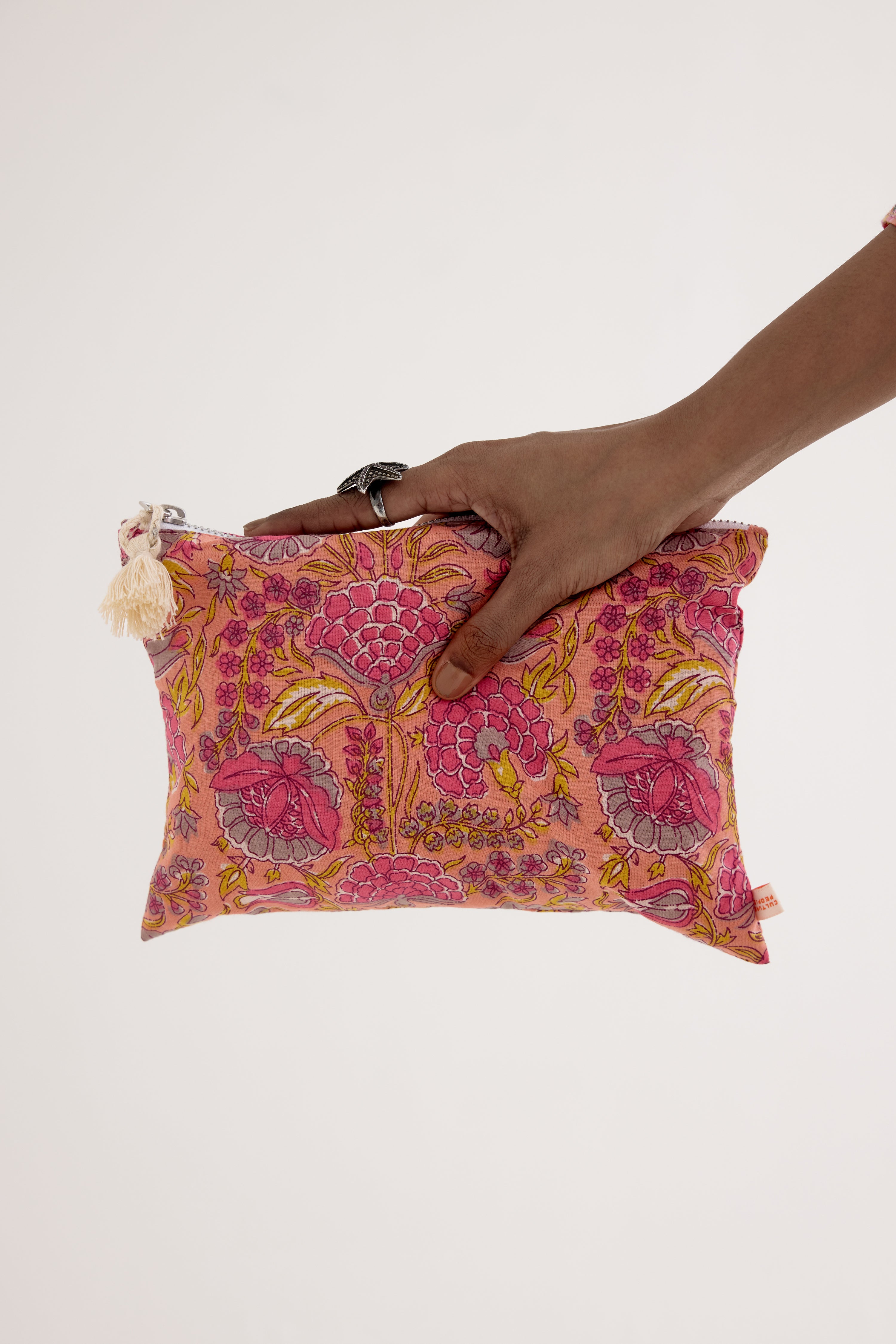 Utility Pouch Printed Peach (10040359584043)