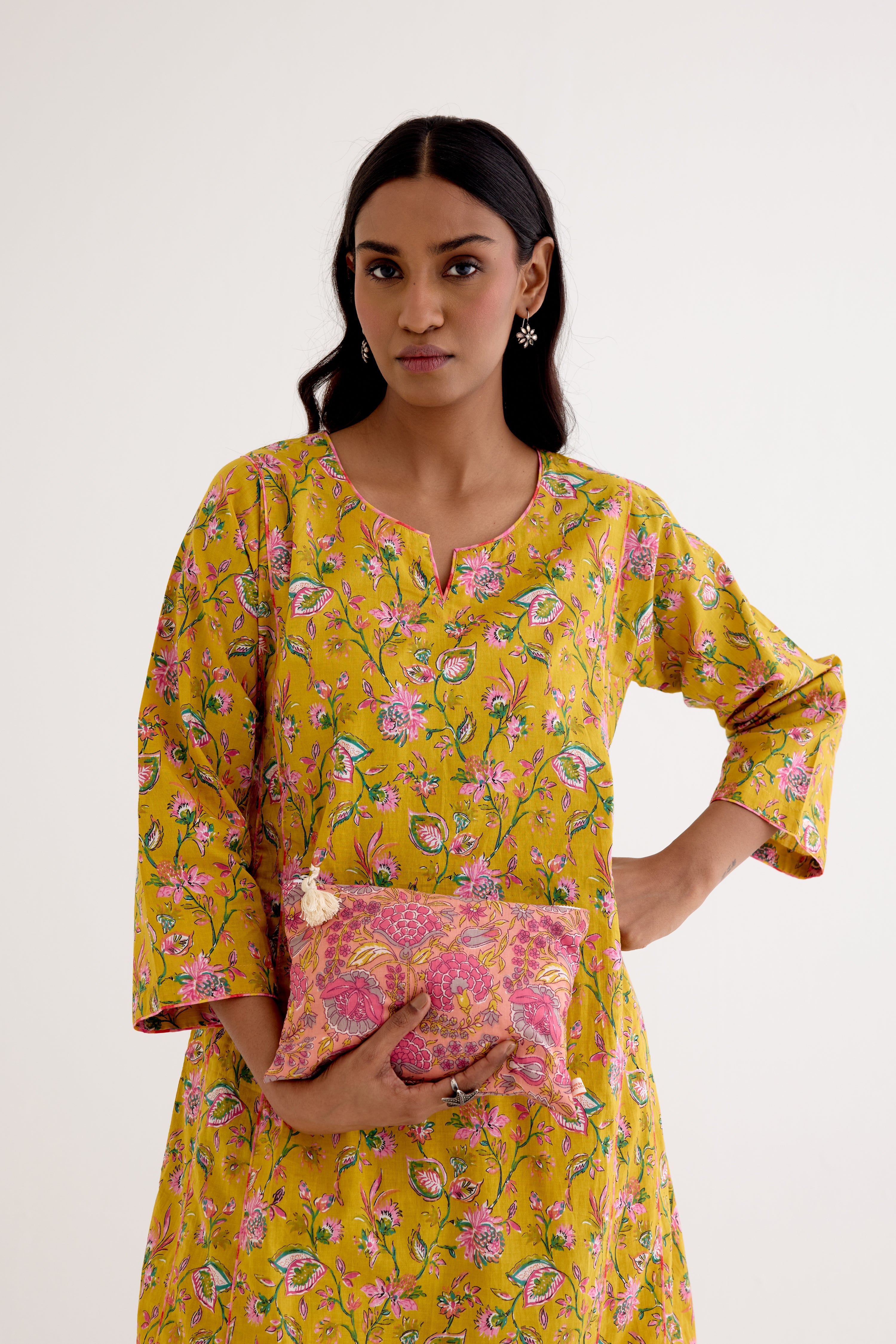 Utility Pouch Printed Peach (10040359584043)