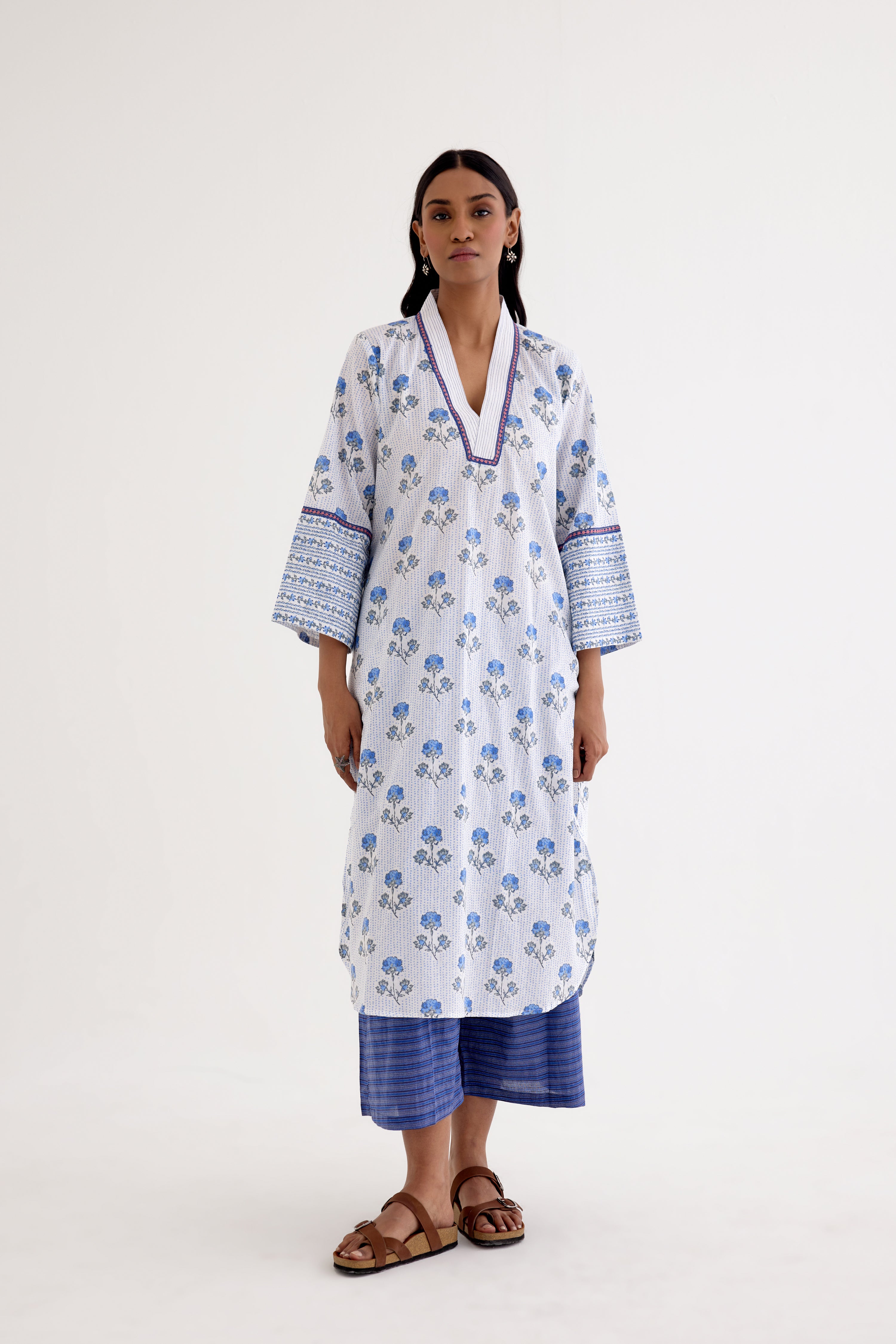 Mabel Co-ord White Blue (10040162844971)