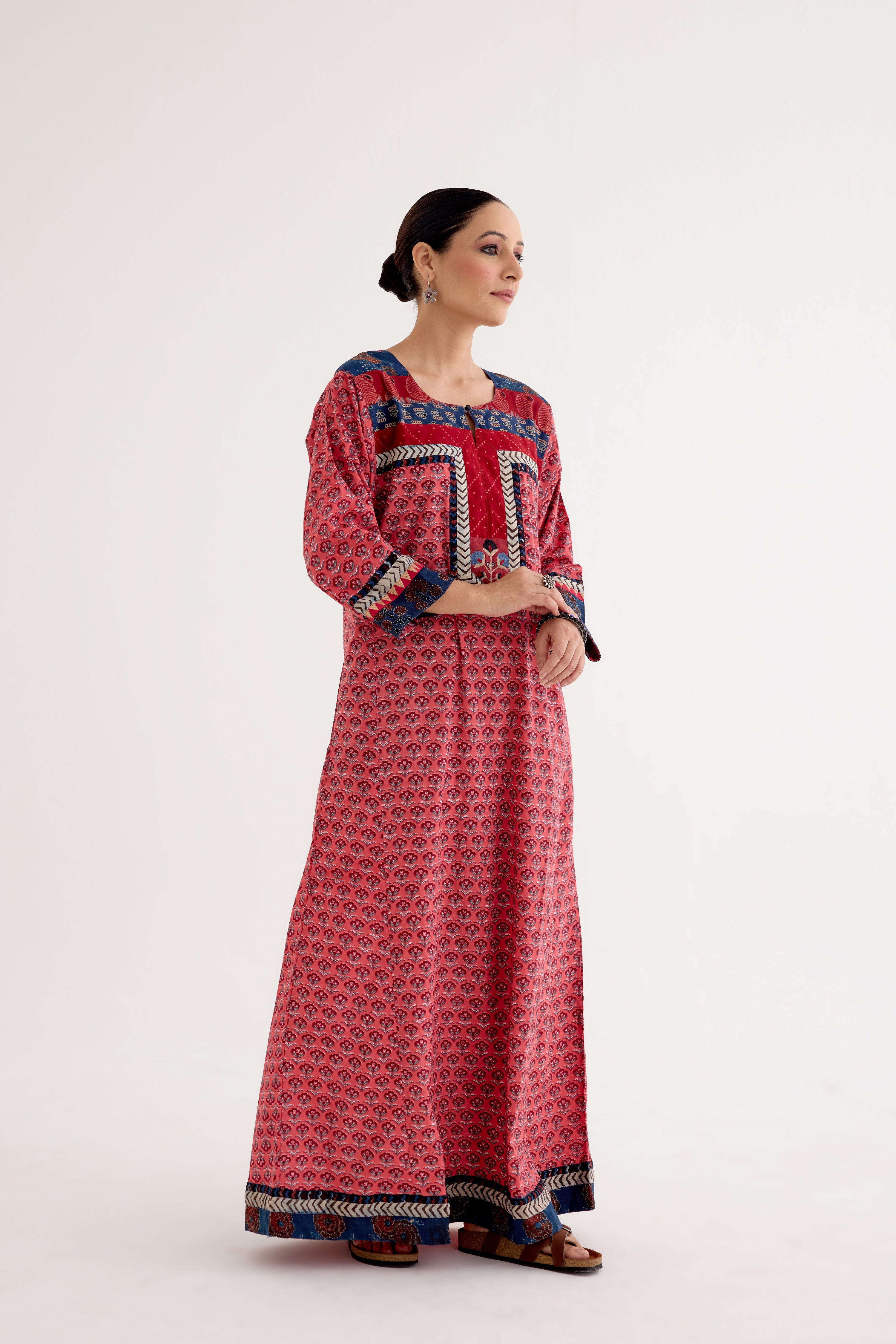 Rozana Caftan Peach Red (10040298176811)