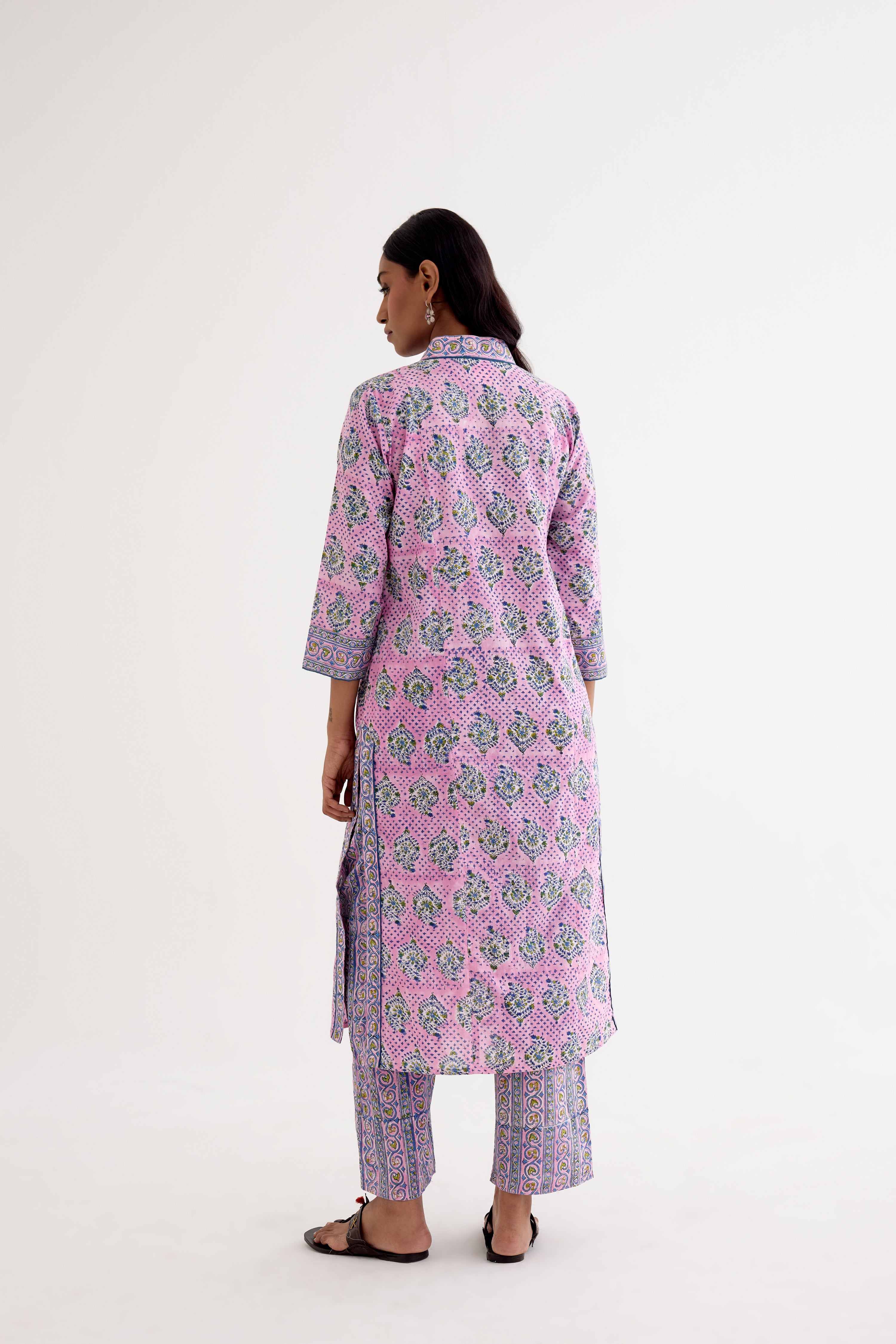 Daisy Kurta Pink Blue (10049782022443)