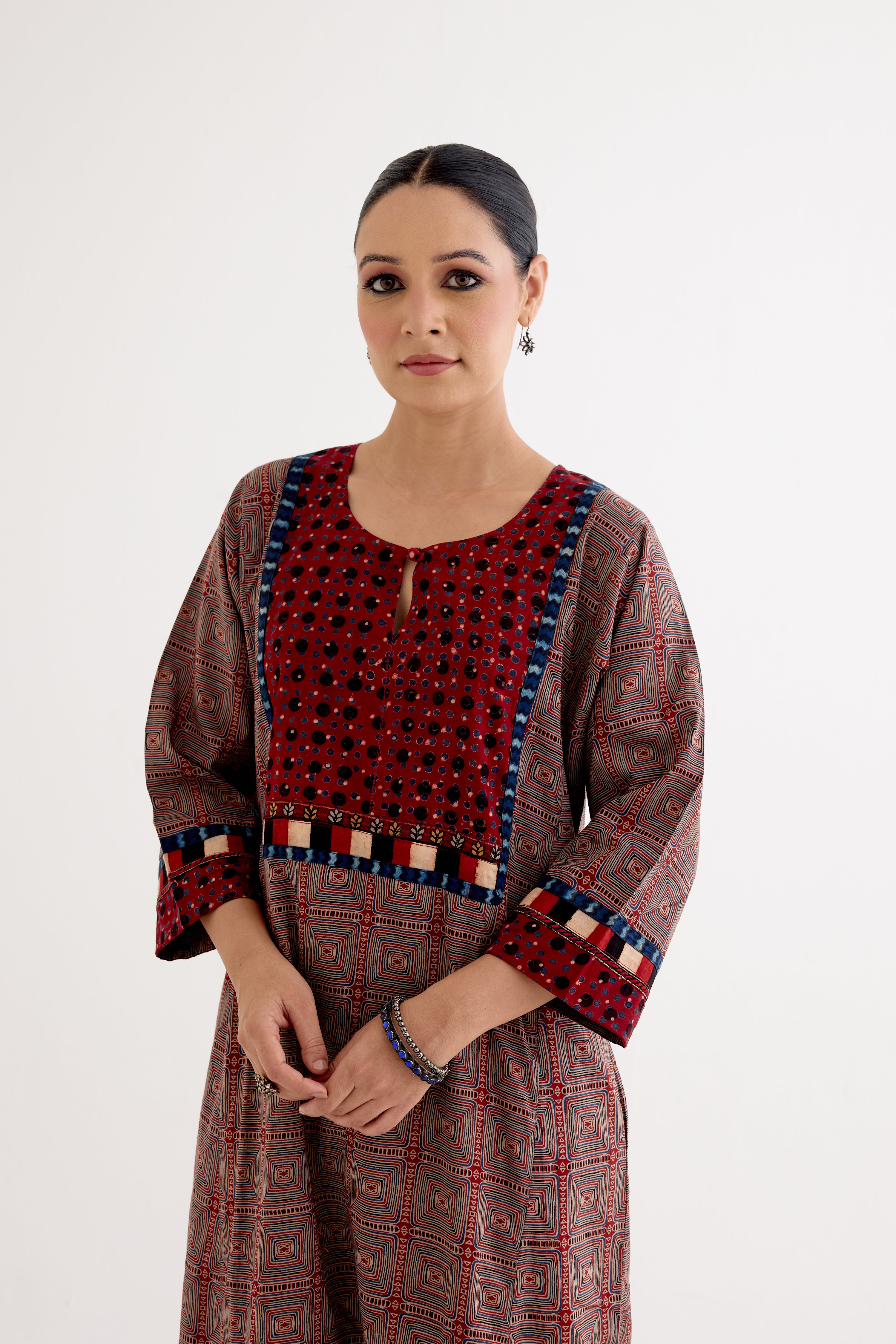 Rozana Caftan Maroon (10049788379435)