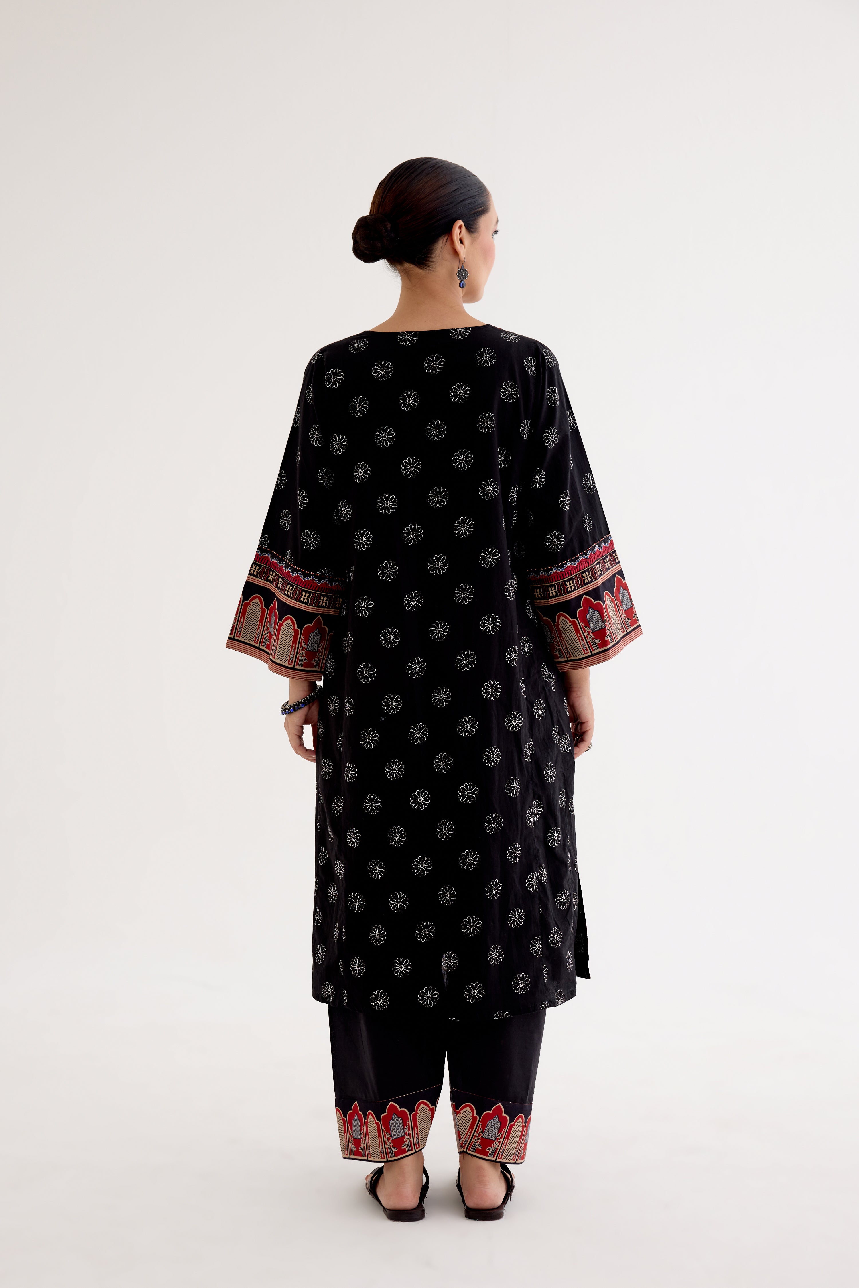 Phiran Printed Kurta Black (10040141447467)