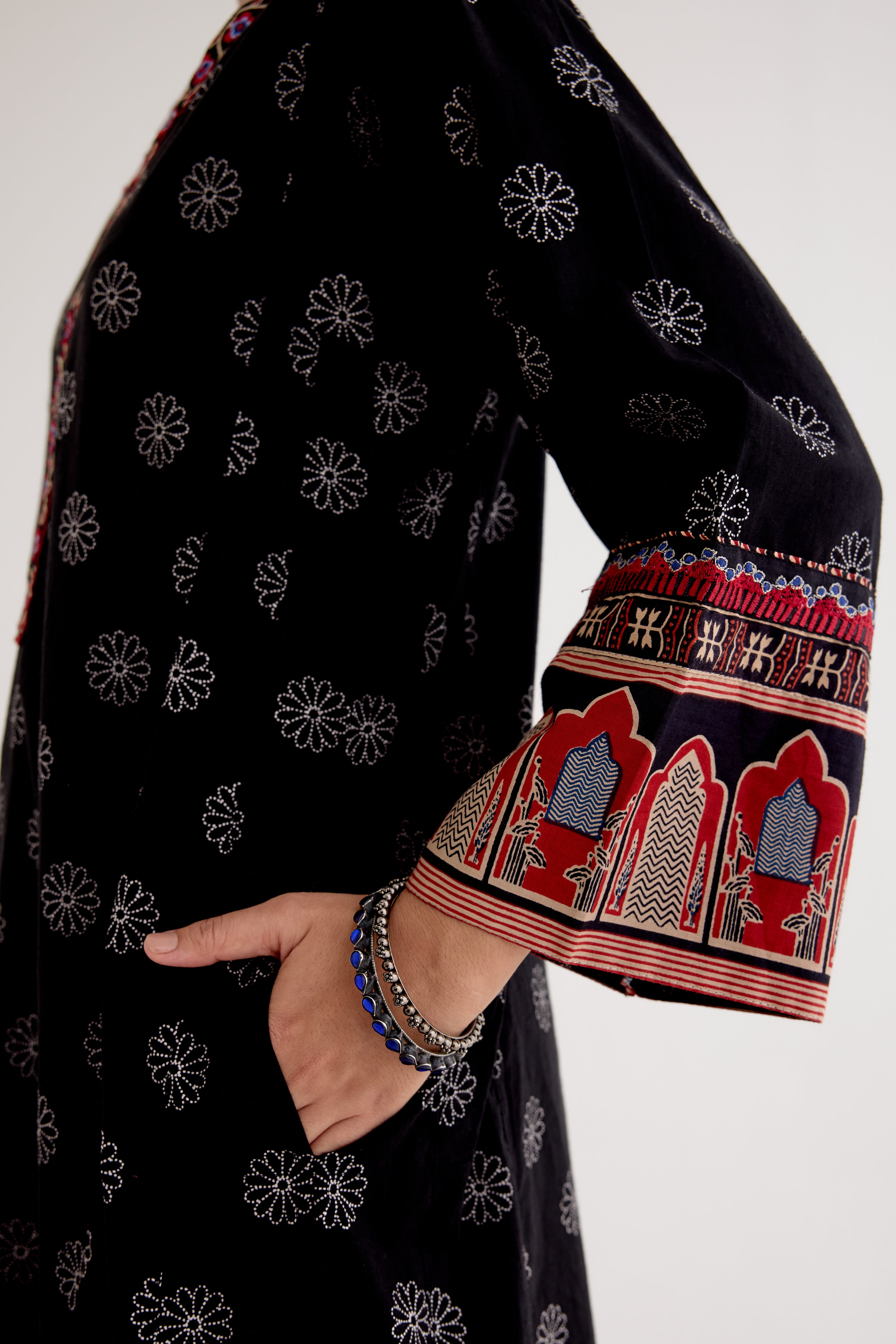 Phiran Printed Kurta Black (10040141447467)